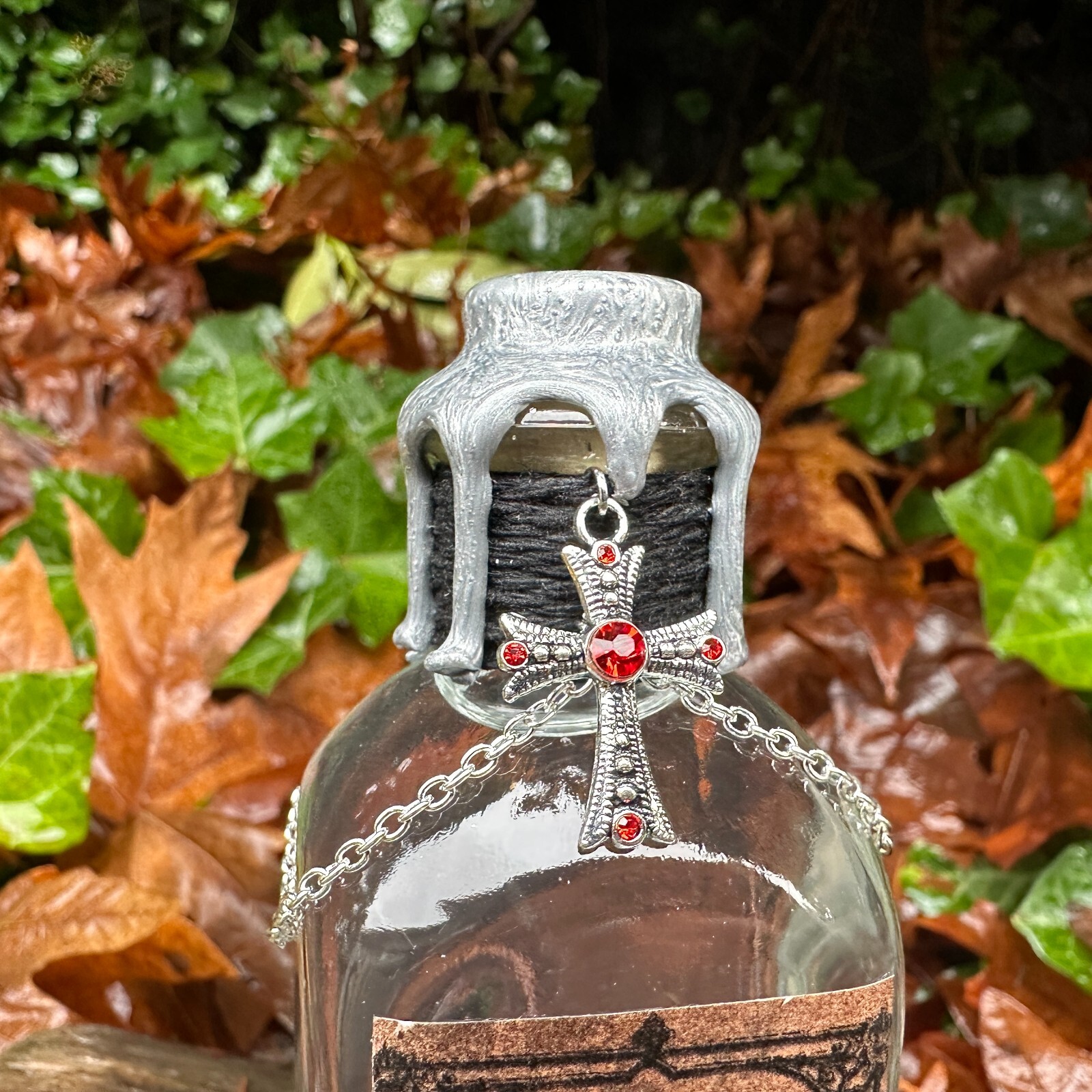 Holy Water Decorative Color Changing Potion Bottle Bookshelf Halloween Decor