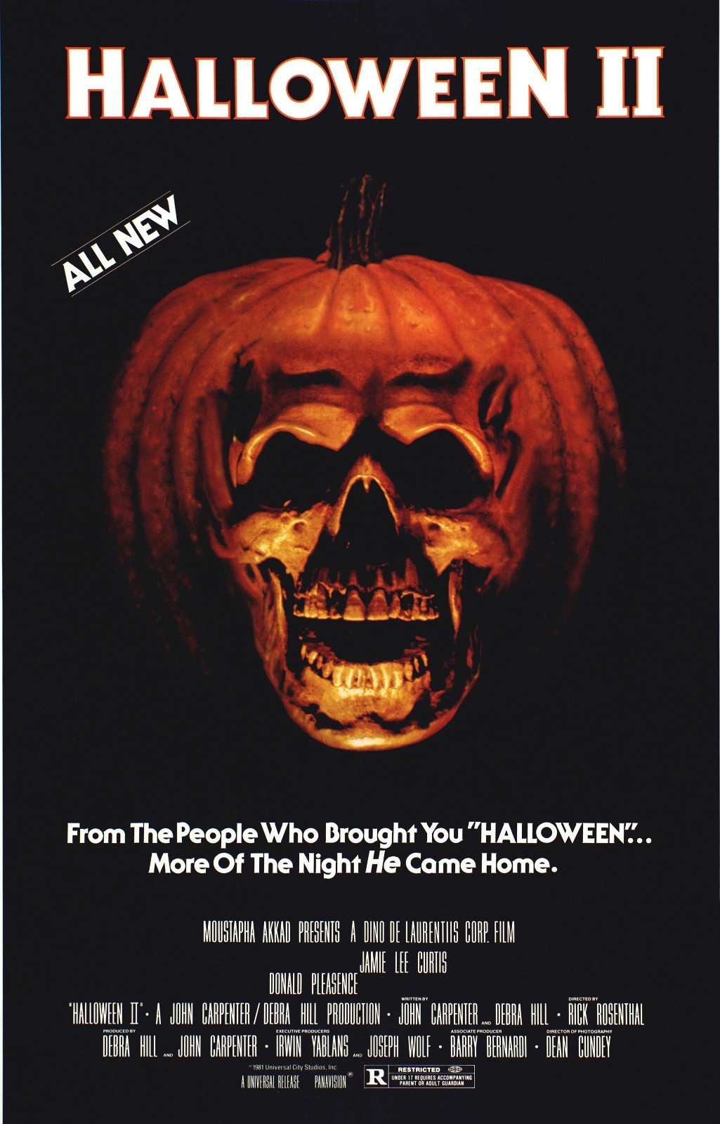 HALLOWEEN II 2 Movie Poster Horror Michael Myers Slasher