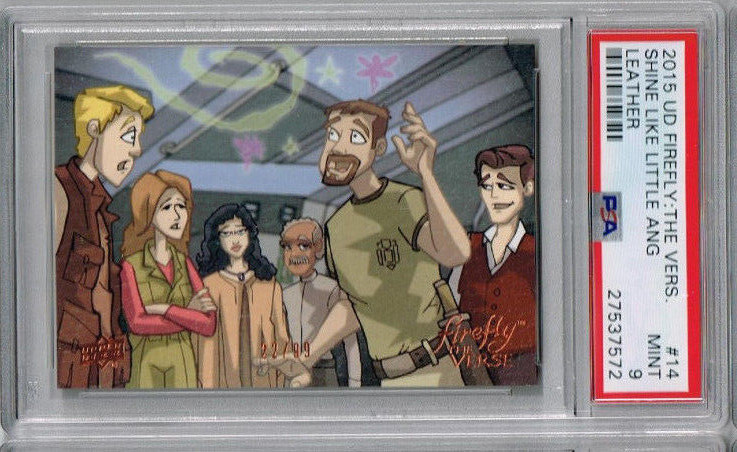 2015 Upper Deck Firefly: The Vers Shine Like Little Thing Ang Leather PSA 9