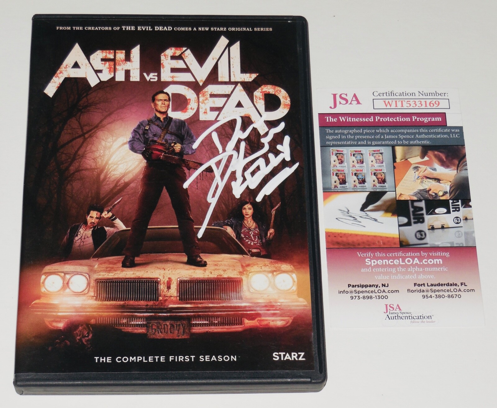 DANA DeLORENZO “KELLY” AUTOGRAPHED DVD COVER (ASH vs EVIL DEAD) – JSA COA!