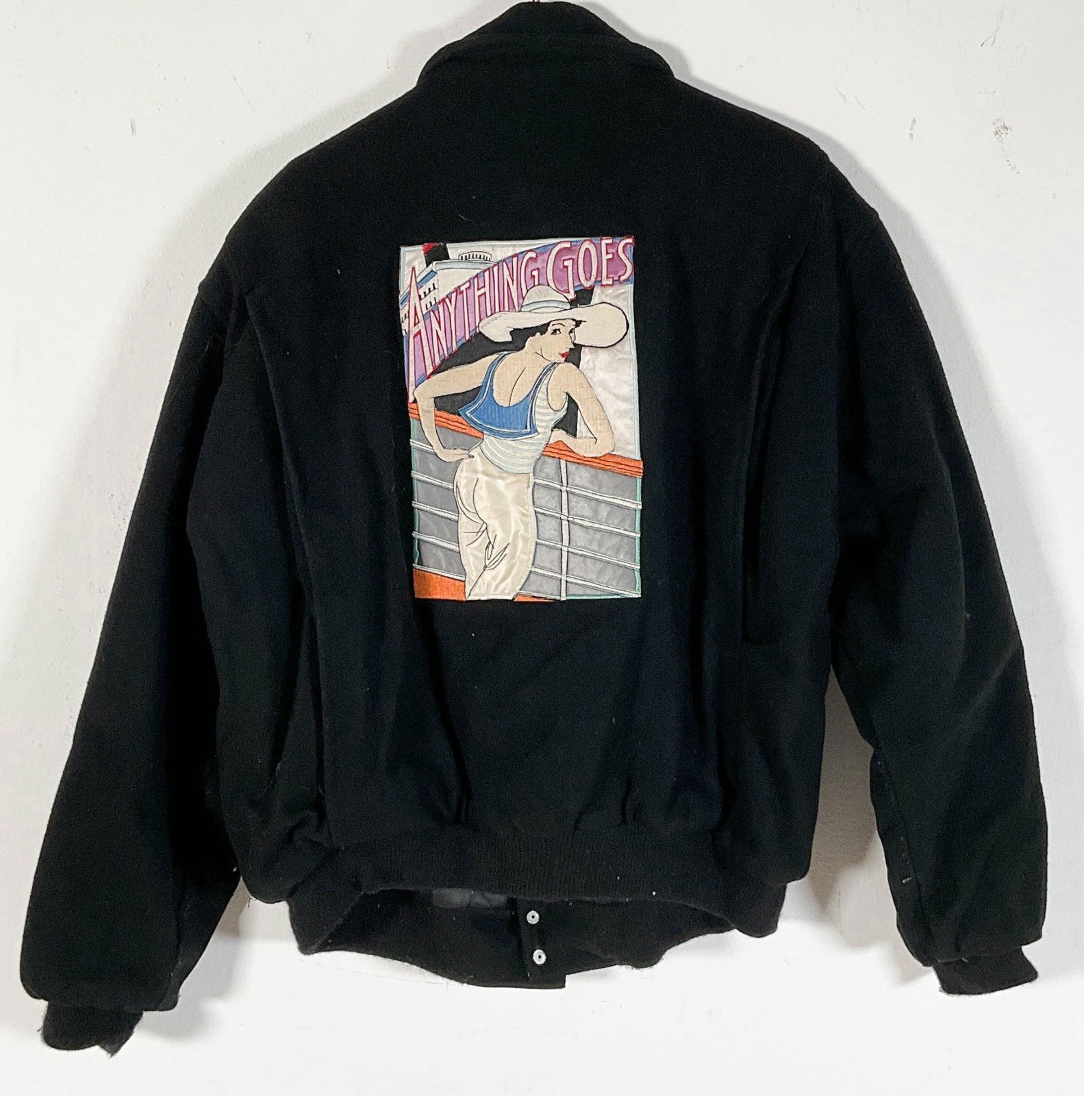 ANYTHING GOES Broadway Musical 1987 Cast & Crew JACKET Owned By TONY WALTON! lct