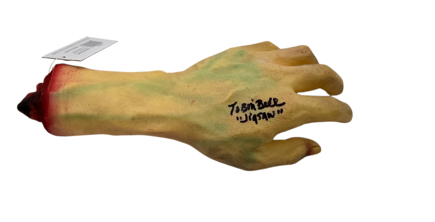Tobin Bell Signed SAW Jigsaw Hand Prop Autograph Horror Beckett COA 269