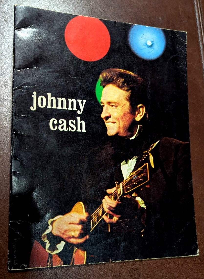Vintage 1970 Johnny Cash House of Cash Tour Program Concert Booklet 8.5×11