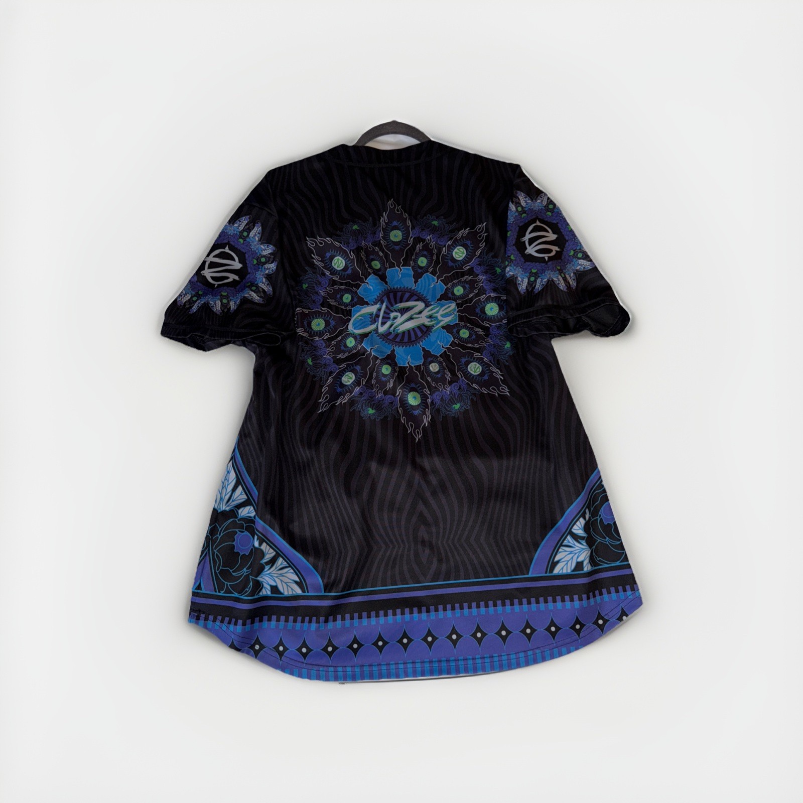 Rare Clozee Triple Rainbow Baseball Jersey Unisex Super Soft Material! (L)
