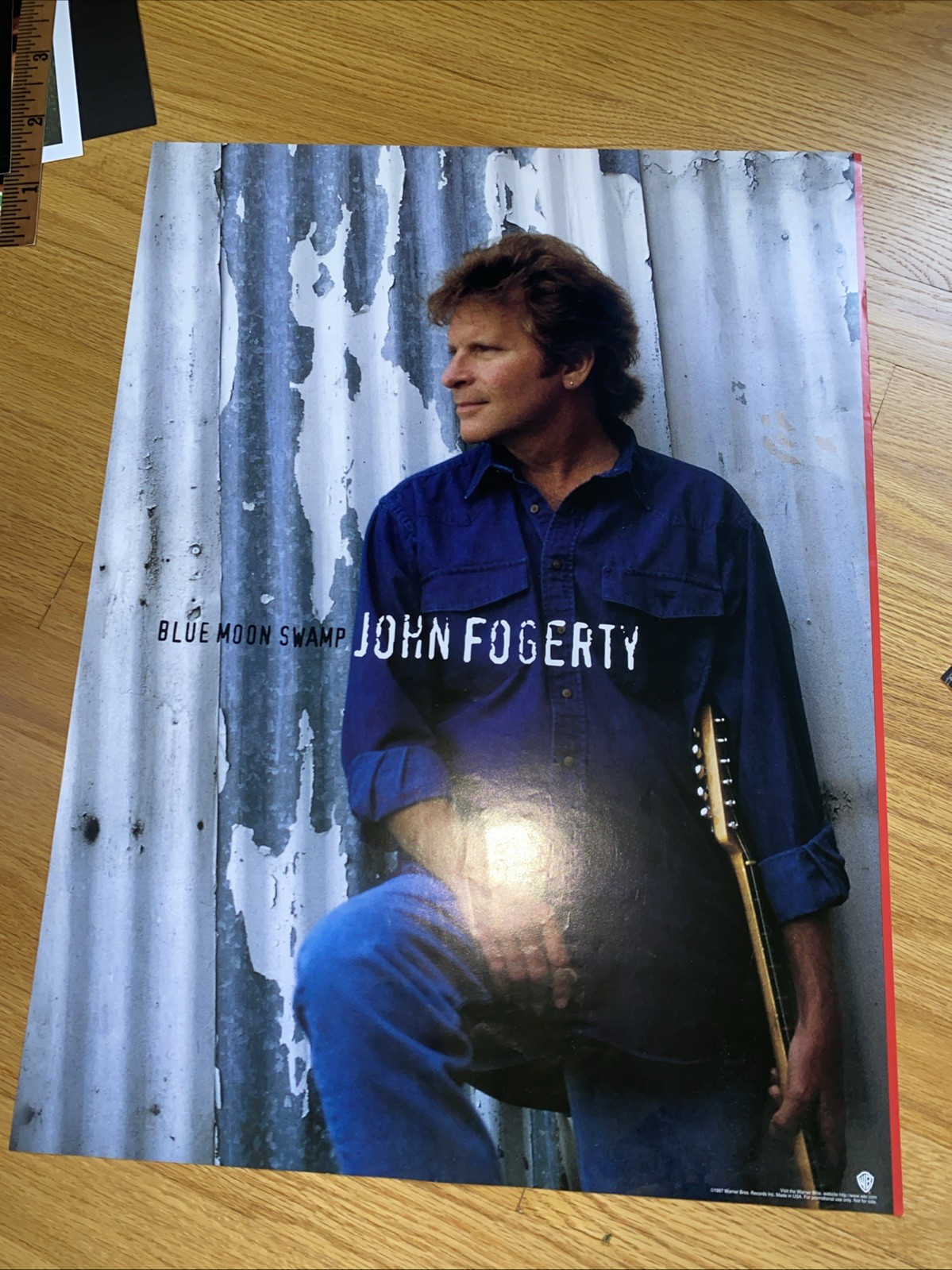 JOHN FOGERTY “BLUE MOON SWAMP” U.S. PROMO POSTER -Southern Rock/Roots Rock Music