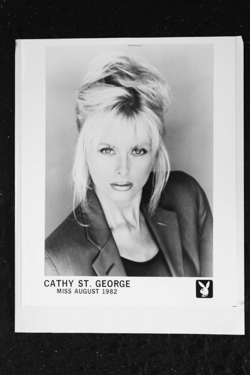 Cathy St. George – Signed Autograph and Photo set – Playboy Playmate 1982