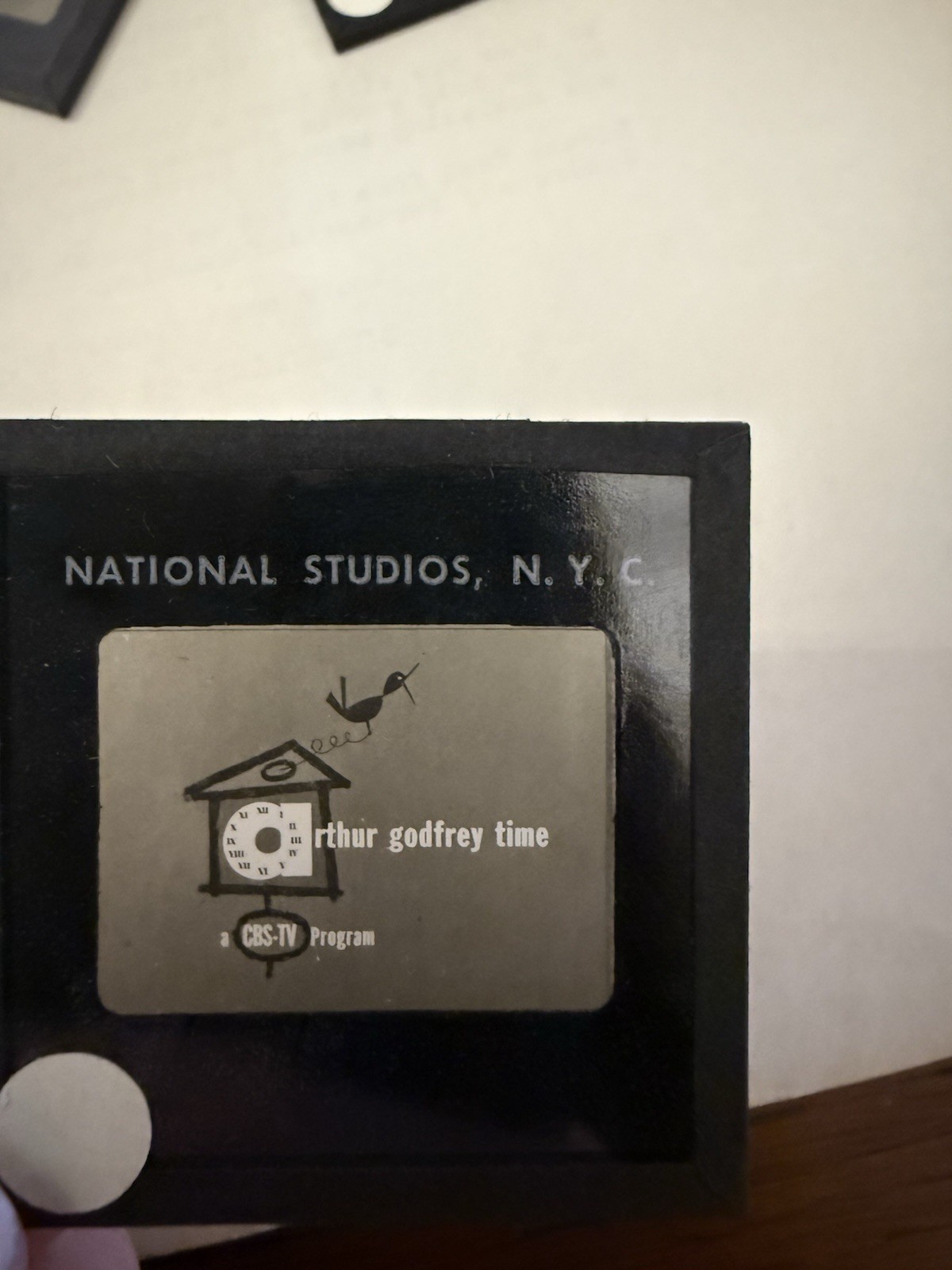 Vintage 1950s CBS Network Promo Glass Slide Lot Arthur Godfrey Medallion Theatre