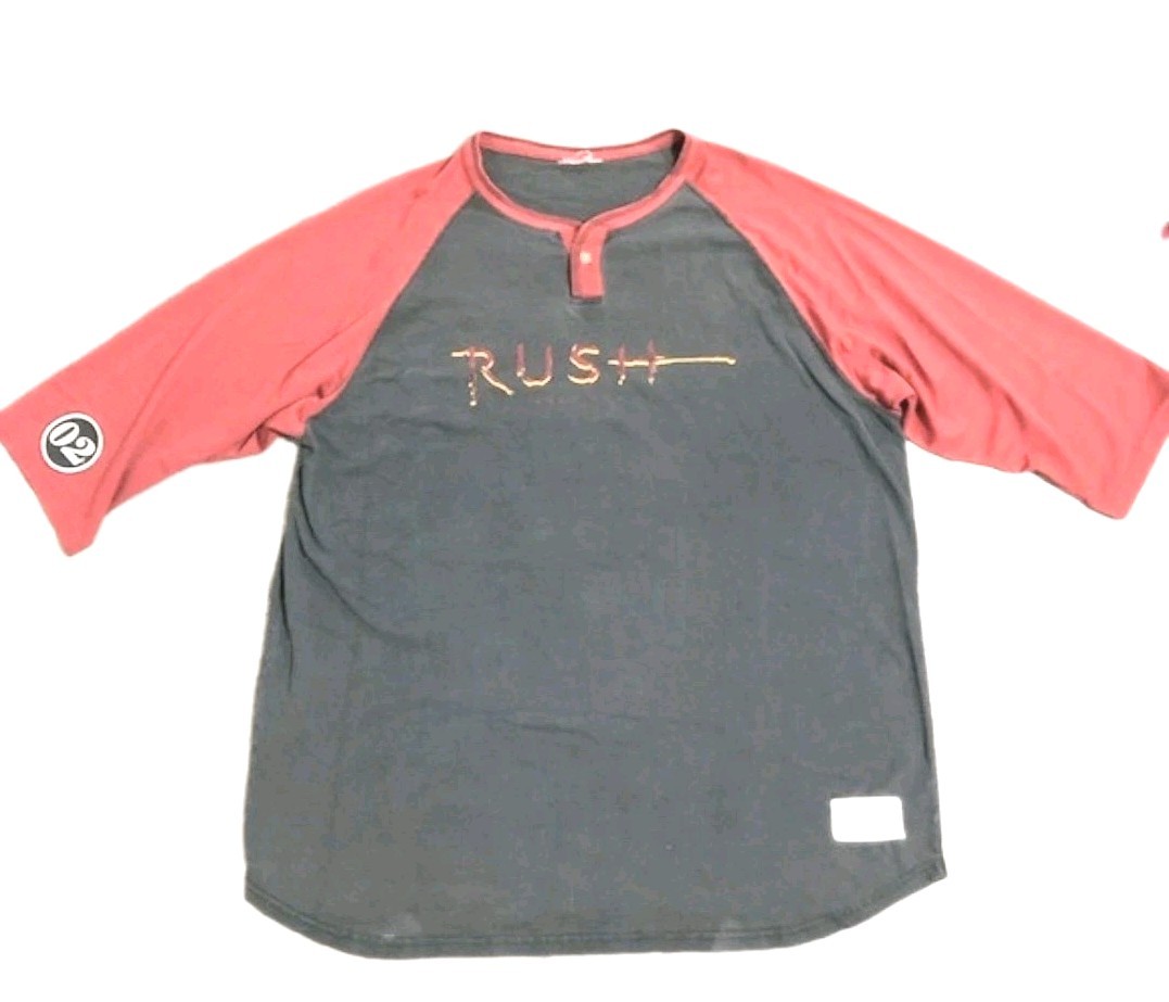 RUSH Vapor Trails 2002 NA Tour tee shirt 3/4 sleeve original concert tee FADED