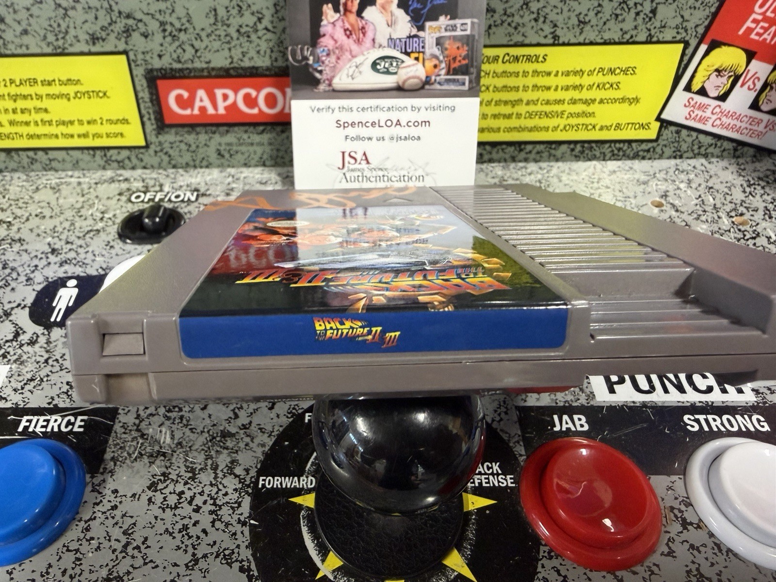 Michael J. Fox Signed Autographed Back to the Future II-III NES Cart JSA Auto
