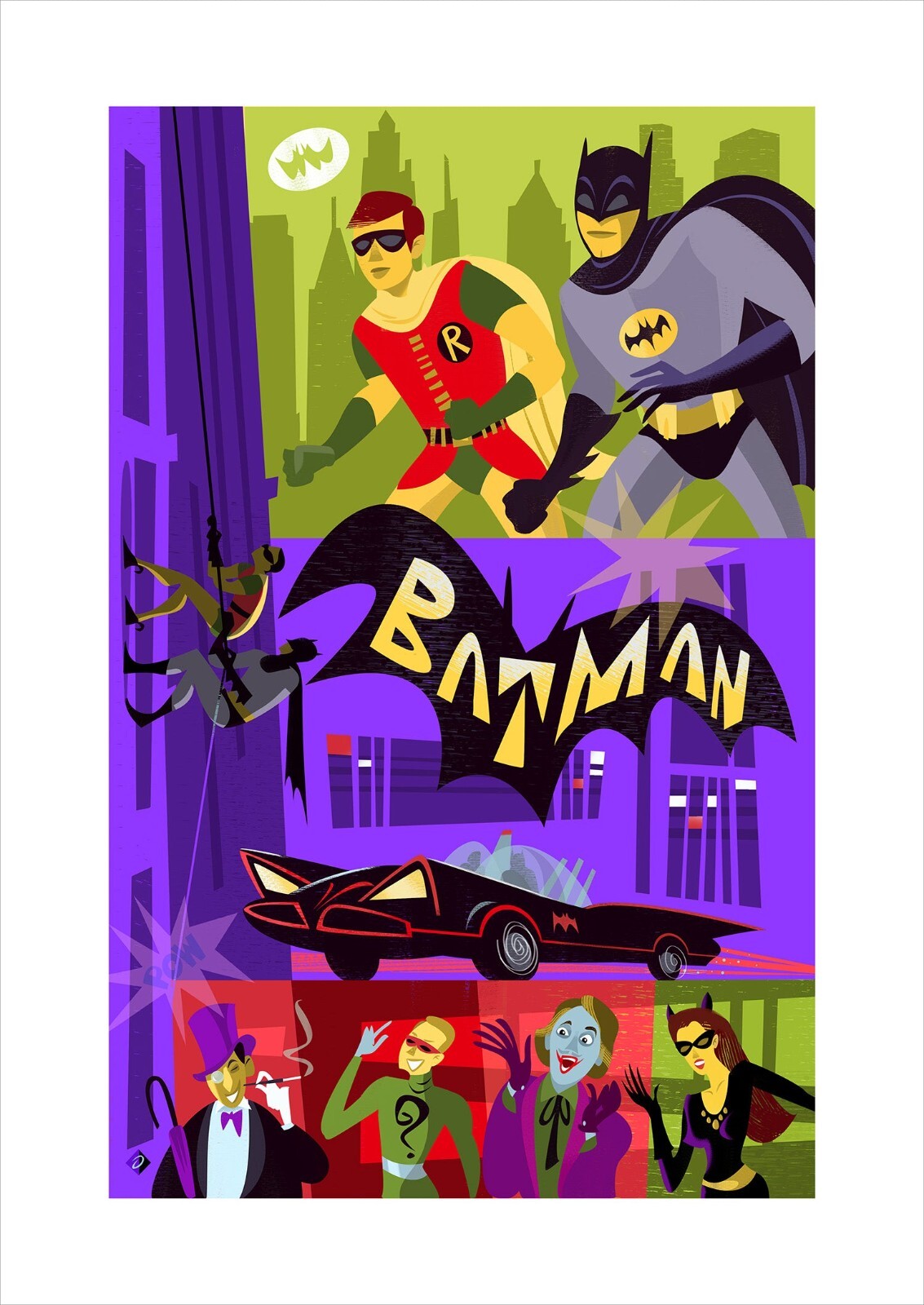 Alan Bodner SIGNED Batman Paper Print Limited Edition