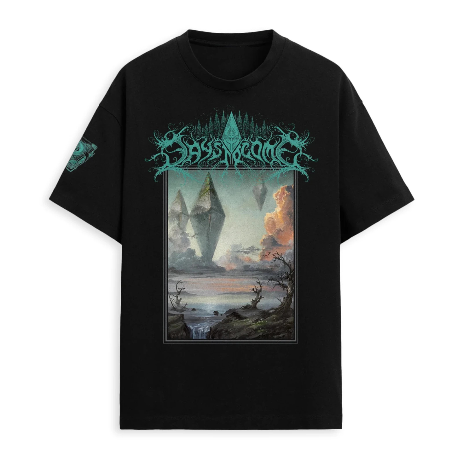 Days to Come Black with Teal/Turquoise T-Shirt | Small (S)