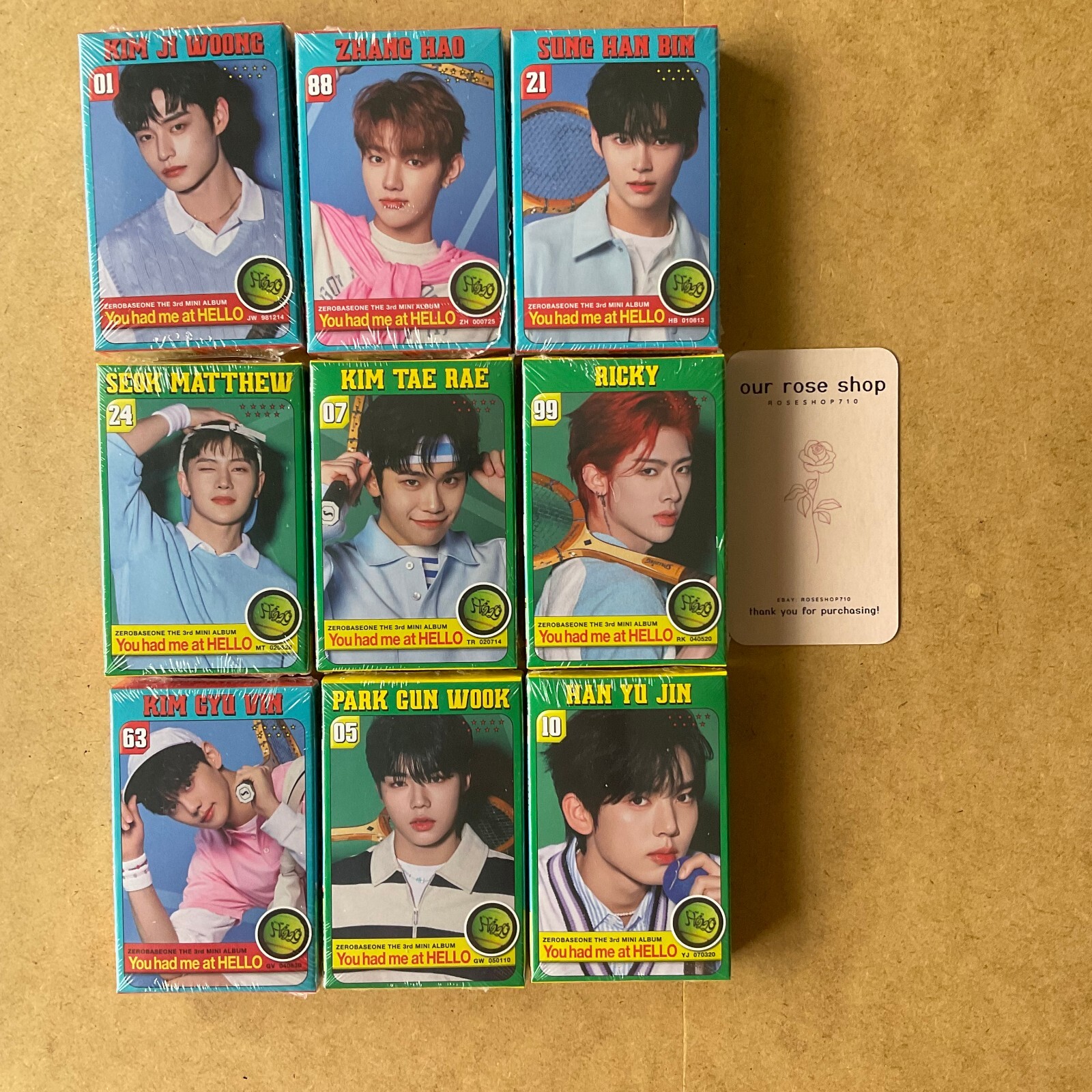 ZB1 Zerobaseone You had me at HELLO Official Poca Album, OT9 Preorder Box Set