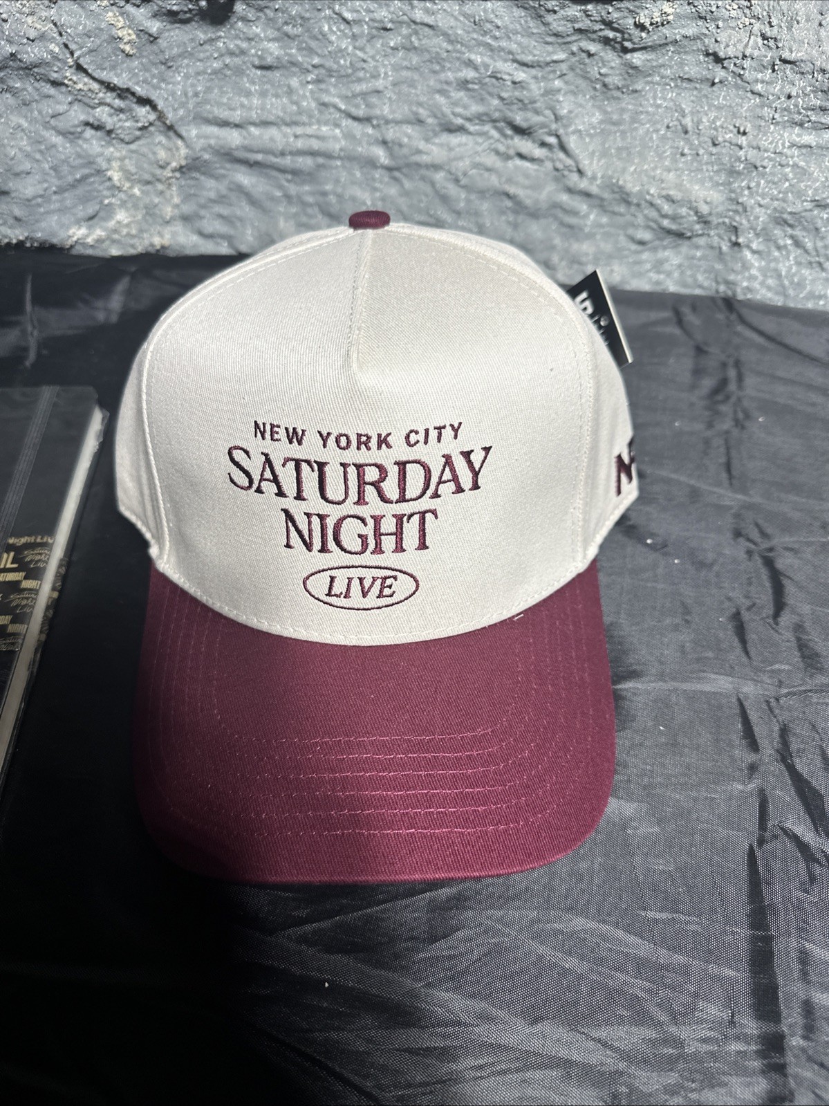 SNL 50 Lot – Dagne Dover Duffle Bag, 2x Hat, Moleskin Notebook, Pop Chart Poster