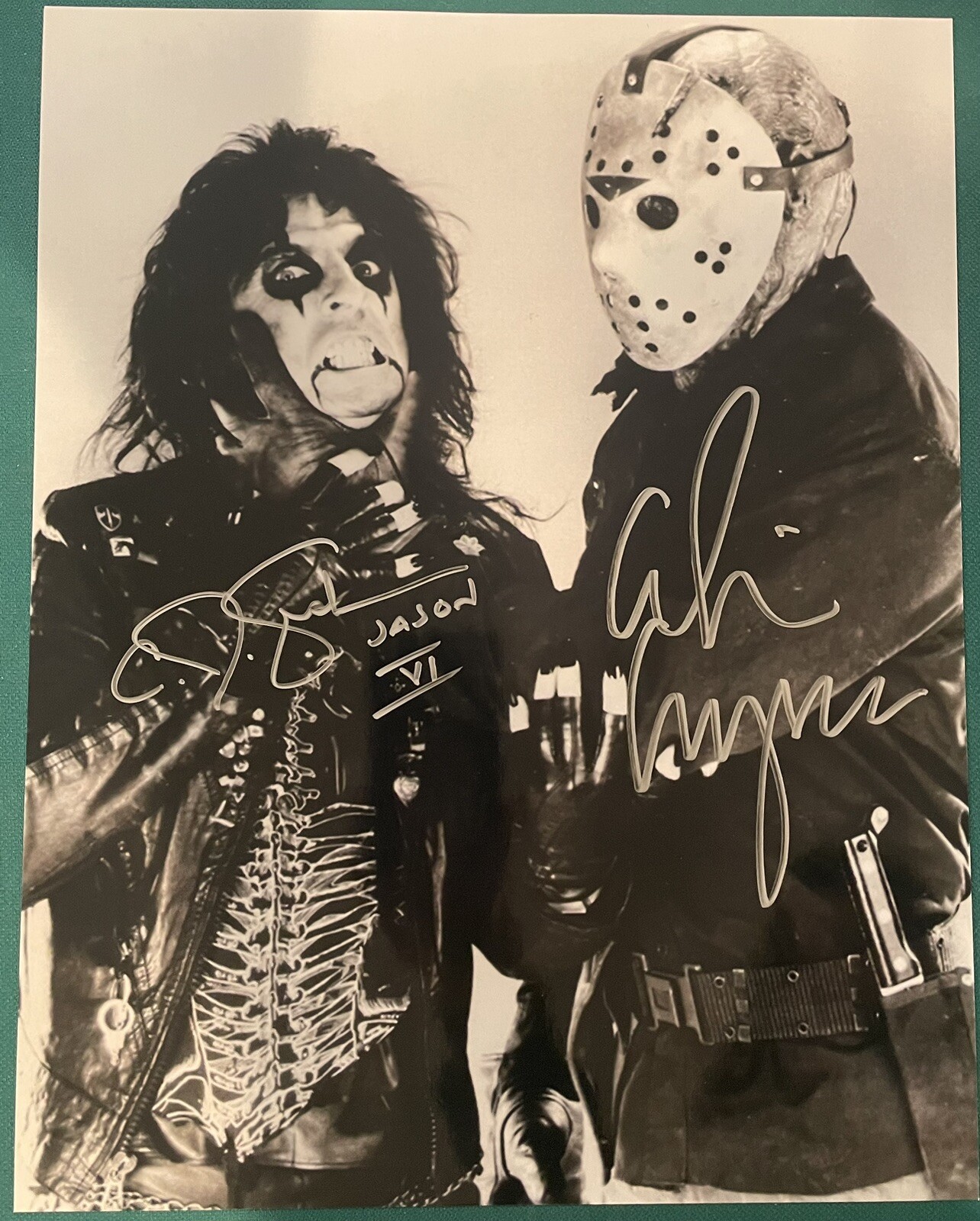 Alice Cooper & C.J. Graham Friday The 13th Signed Autographed 11×14 Photo