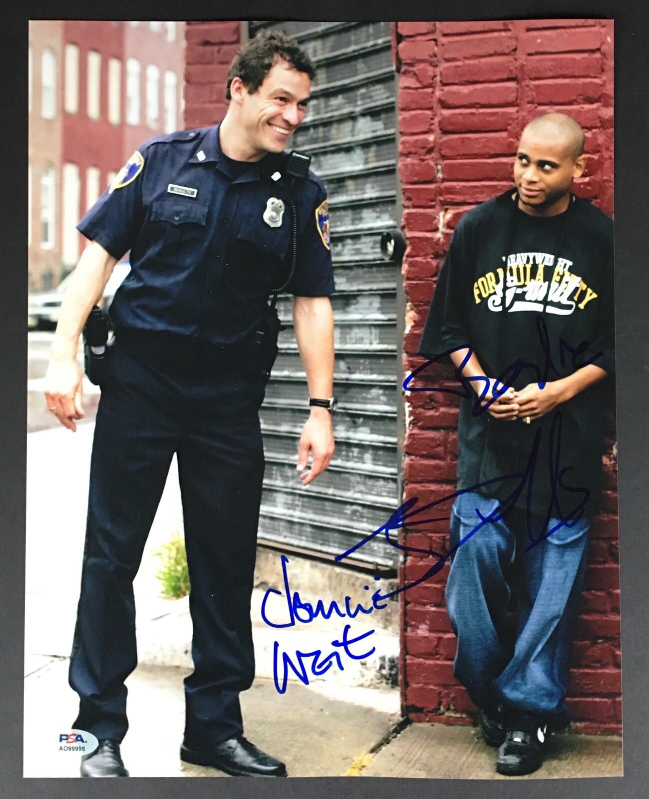 DOMINIC WEST & J.D. WILLIAMS SIGNED 11X14 PHOTO PSA DNA AUTOGRAPH CAST THE WIRE