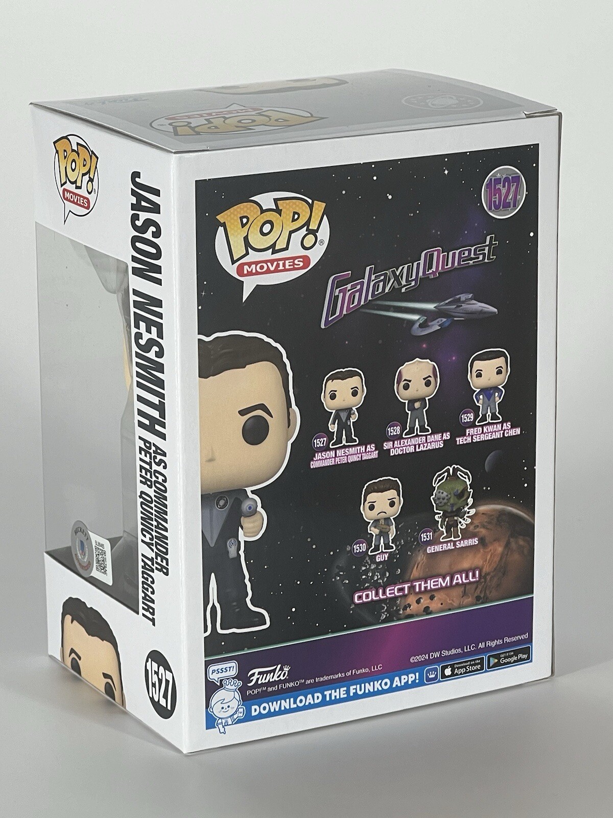 Tim Allen Signed Autograph Jason Nesmith Funko Pop Galaxy Quest 1527 Beckett COA