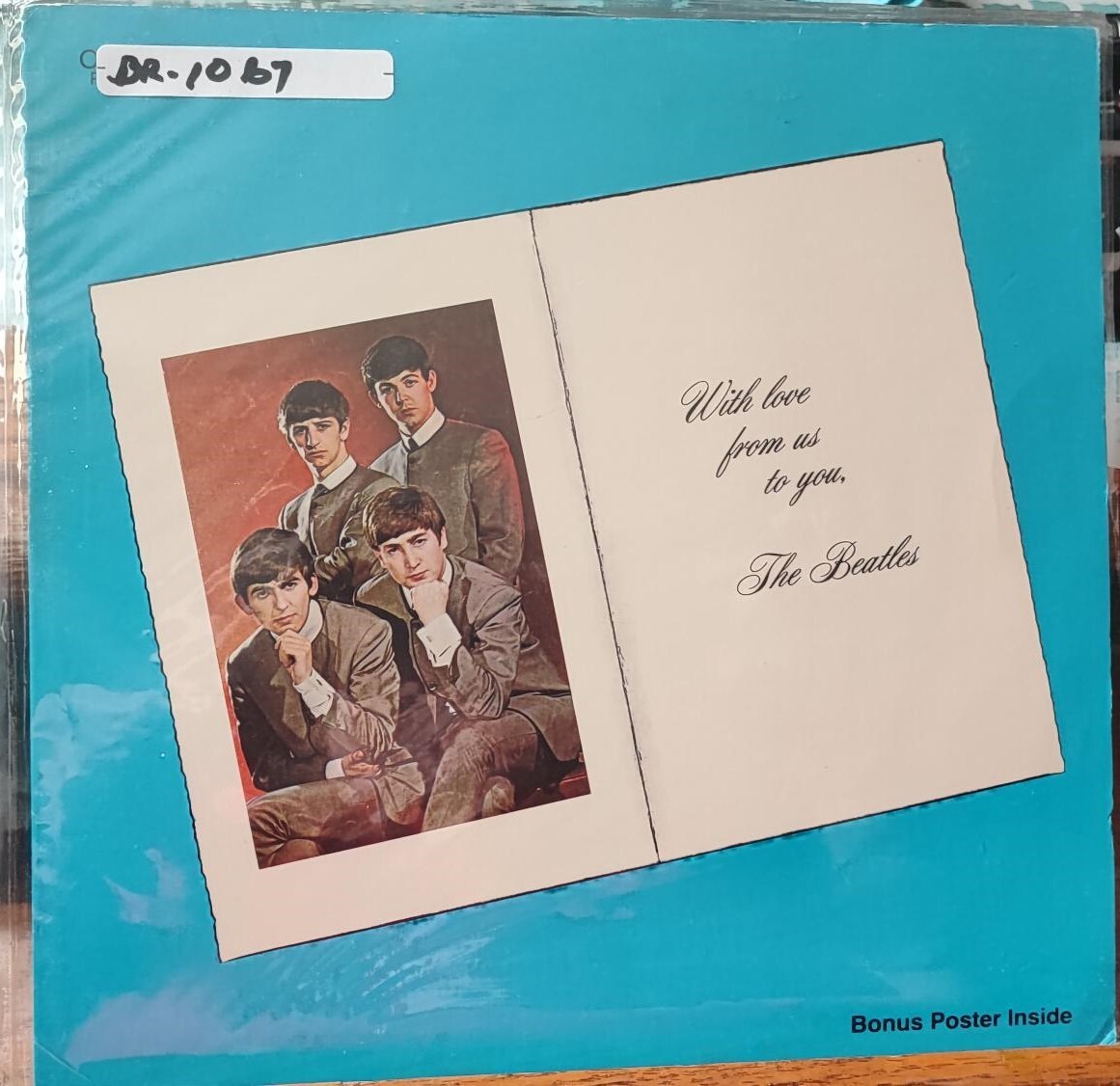 1981 Original Mint Condition “THE BEATLES FROM US TO YOU” LP w/ 3’x2′ Poster