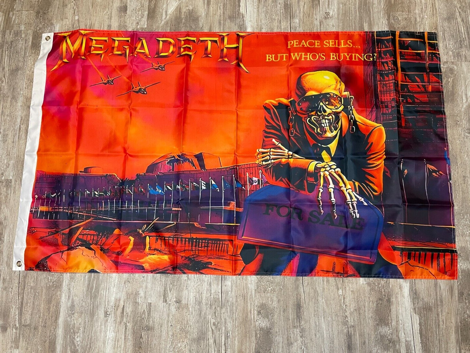 MEGADETH “Peace Sells But Who’s Buying” 3′ x 5′ FLAG NEW SEALED US SELLER