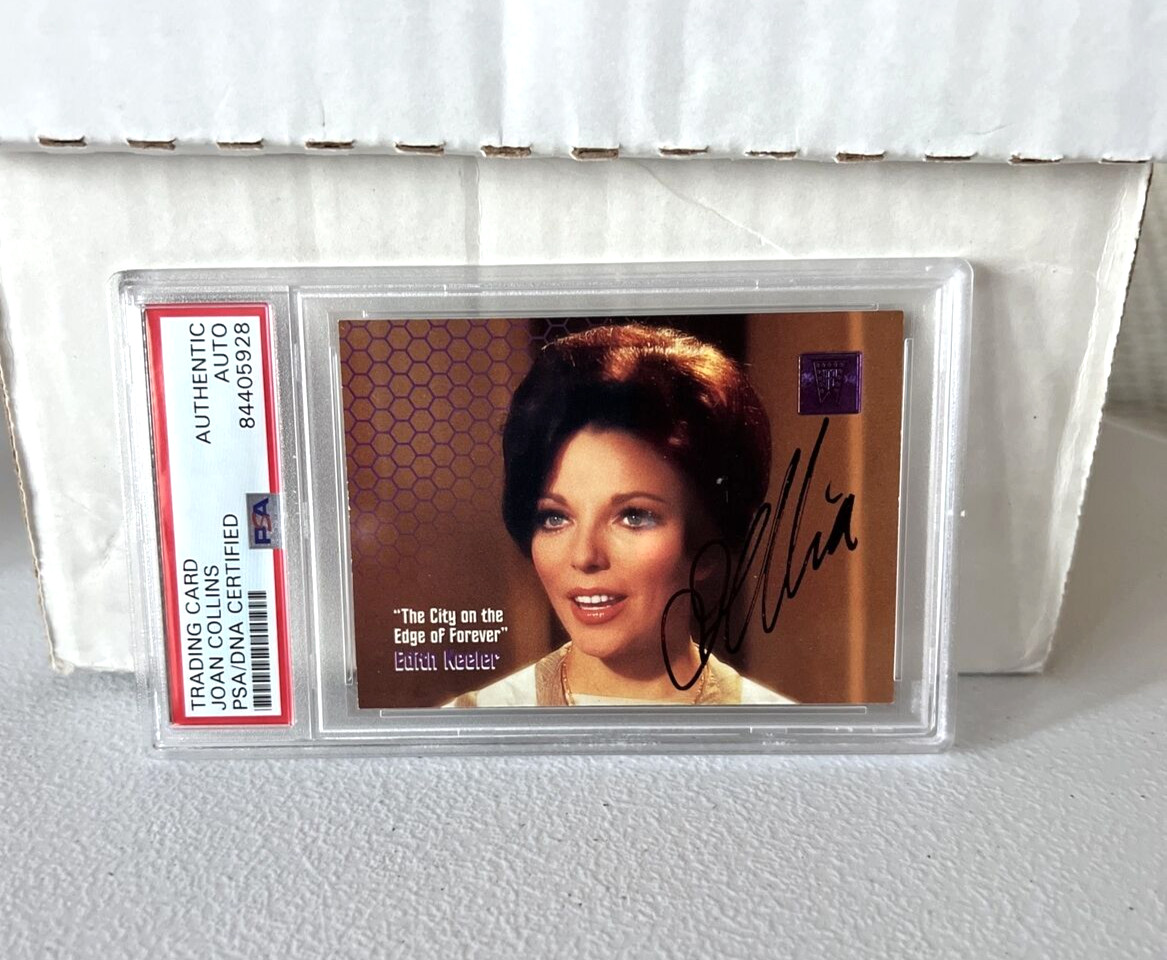 Joan Collins “Actress” Autographed Signed Skybox Edith Star Trek Card #264 PSA