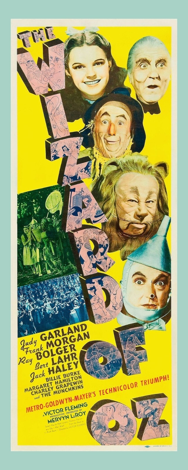Wizard of Oz – 1930s Movie Poster Image- Laminated Bookmark – 2.5 x 6 in