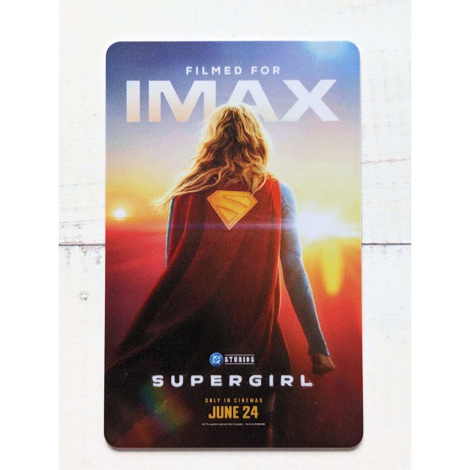 DC Supergirl Movie IMAX Collectible Card Official Promo Major Cineplex Thailand