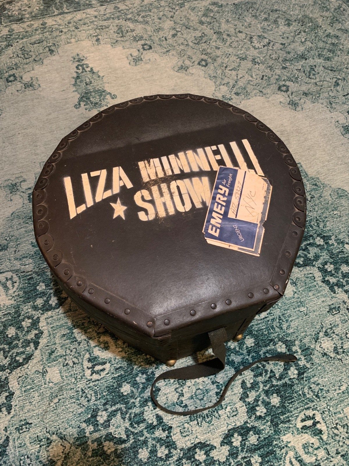 Vintage Liza Minnelli Show Drum Case Storage Box RARE 1970s Music Memorabilia