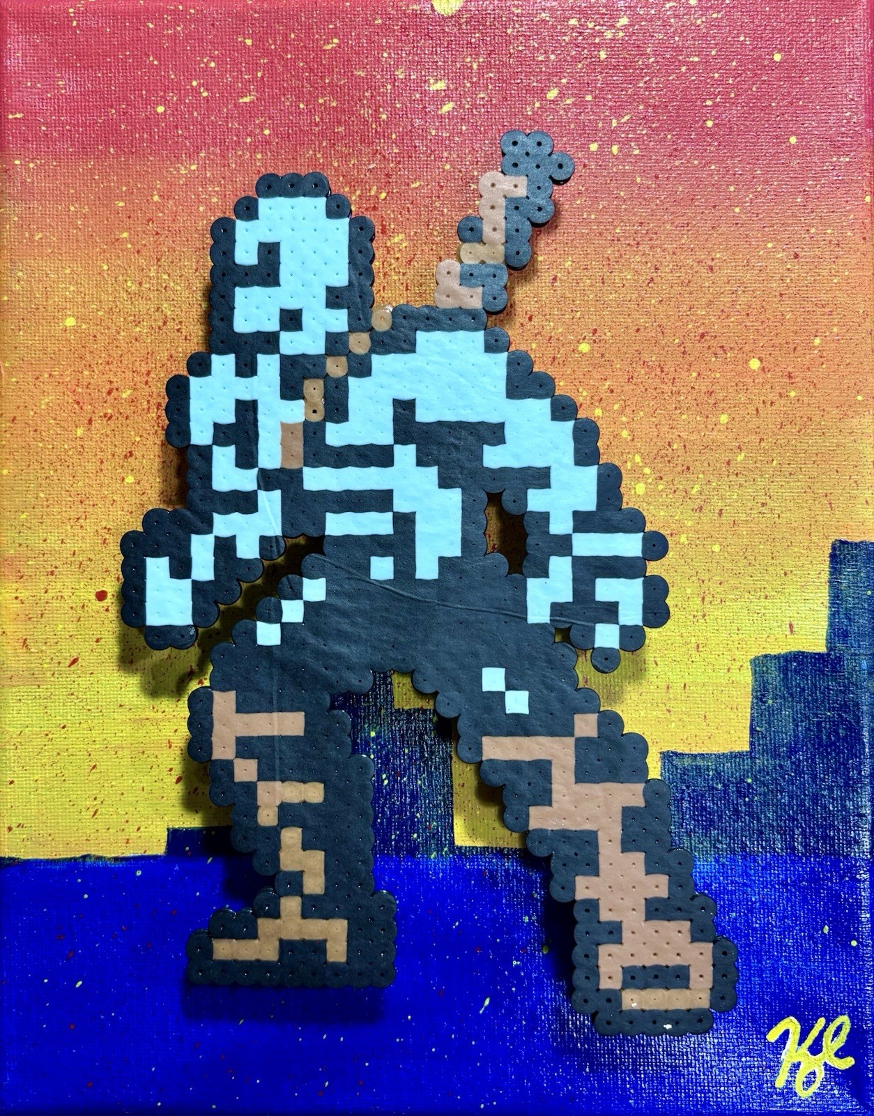 Zen Intergalactic Ninja pixel 8bit Game Art Nintendo NES Artwork retro gameroom
