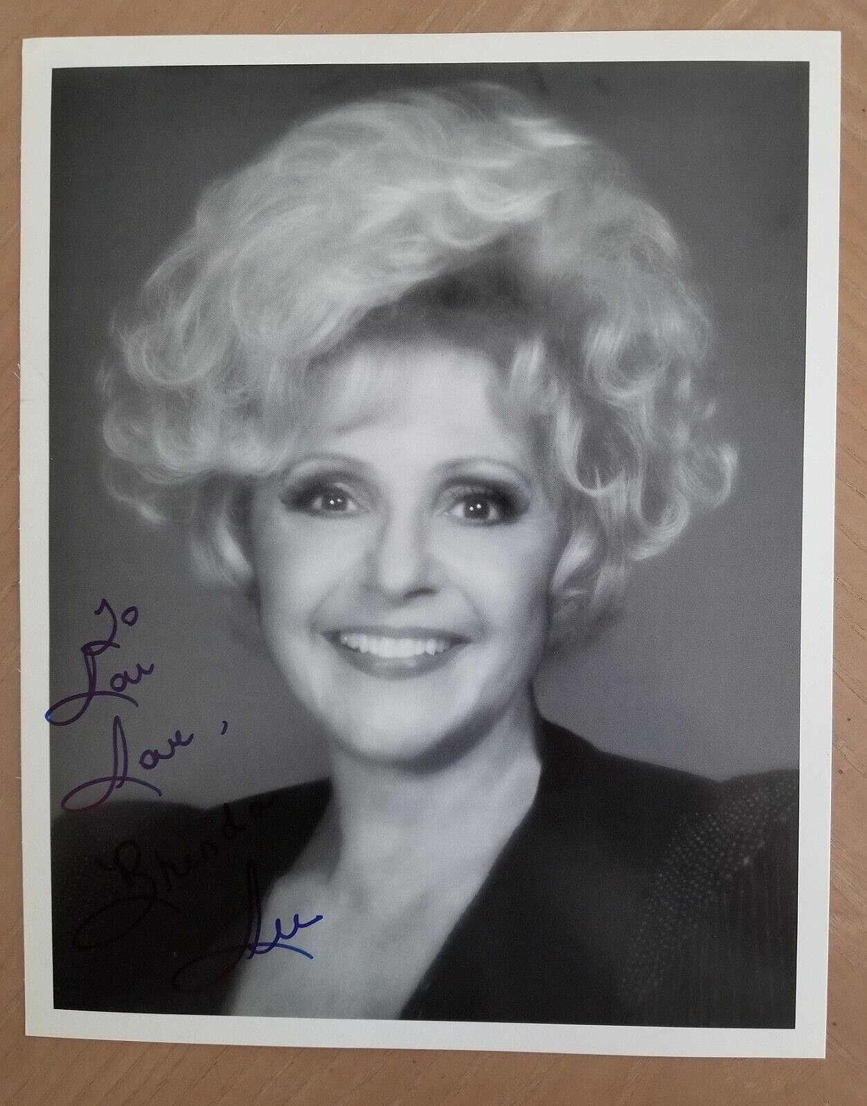 Brenda Lee Autograph, Signed 8×10 Picture no COA