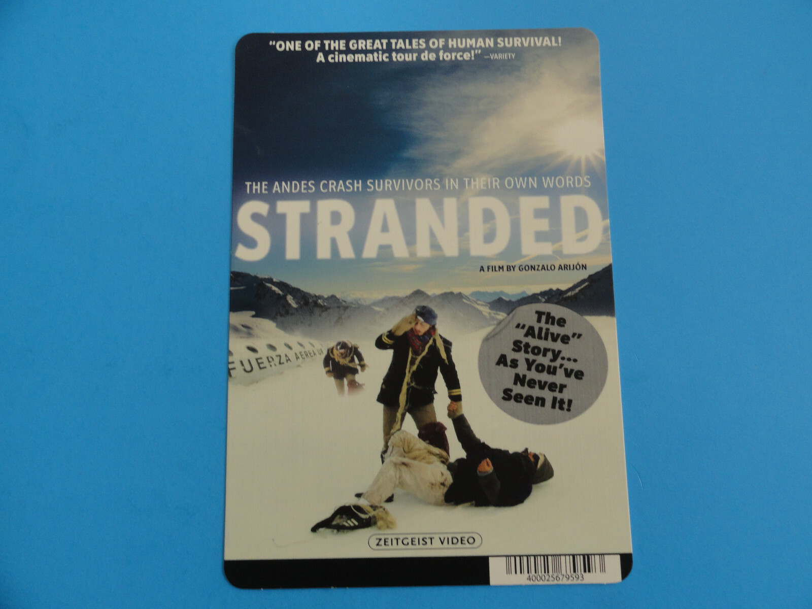 STRANDED – BLOCKBUSTER VIDEO BACKER CARD 5″X8″ – NO MOVIE