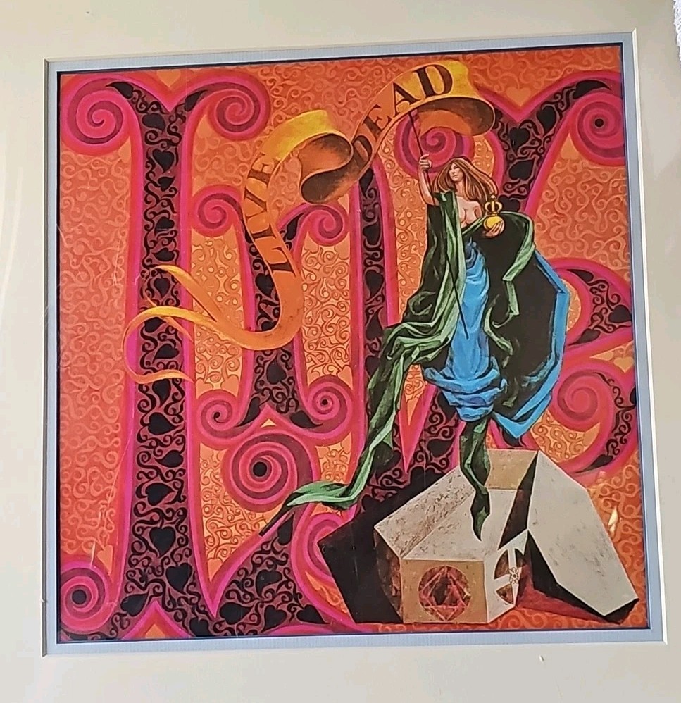 Rare GRATEFUL DEAD – Live / Dead Matted framed poster ready to hang 16×16