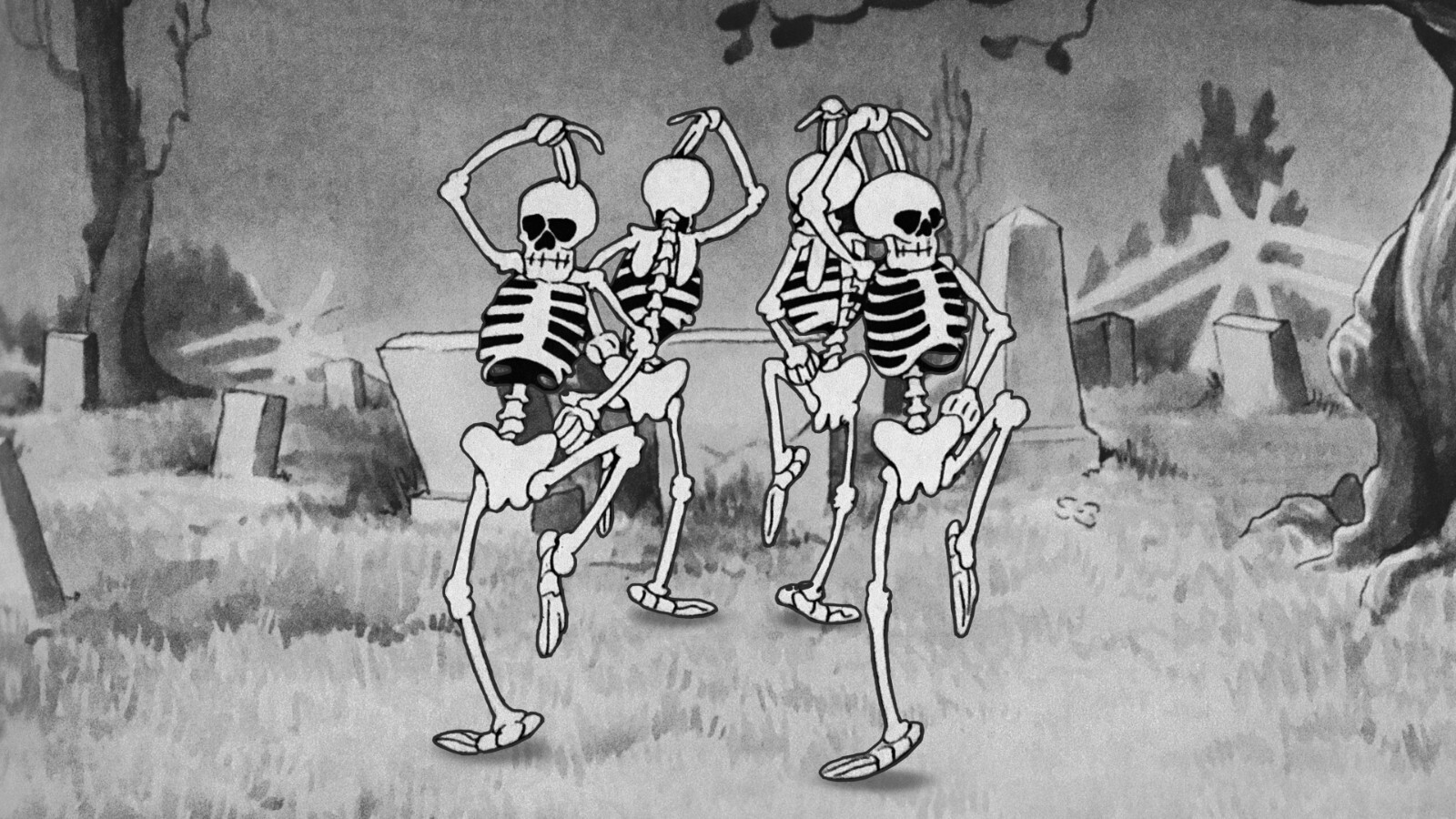 1929 Walt Disney Silly Symphony The Skeleton Dance Movie Poster 11X17 💀🍿
