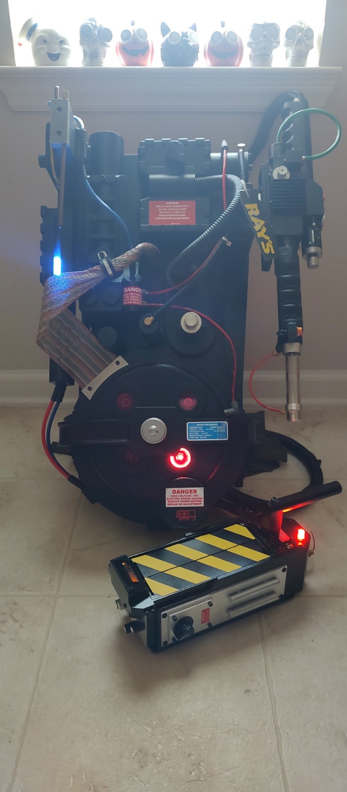 Ghostbusters Proton Pack & Trap w Matty Collector Wand & READ DESCRIPTION
