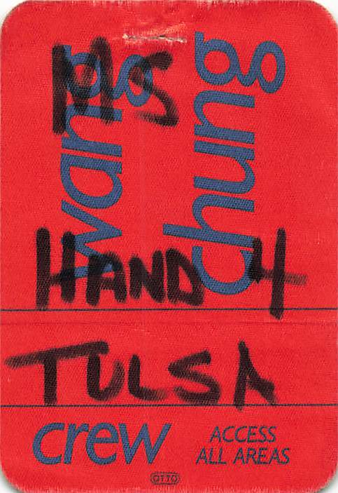 Wang Chung Backstage Pass Red Crew Variant