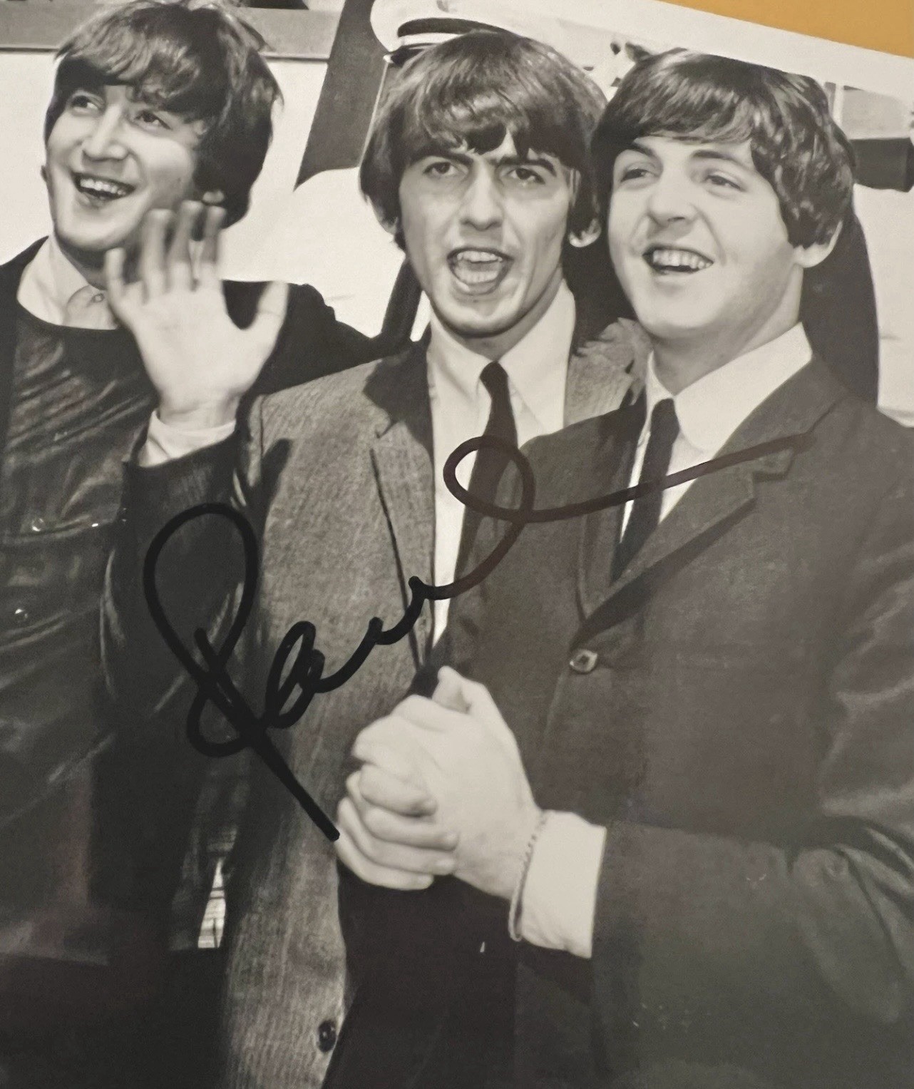 Beatles Paul McCartney Signed Photo With Todd Mueller COA 8.5×11