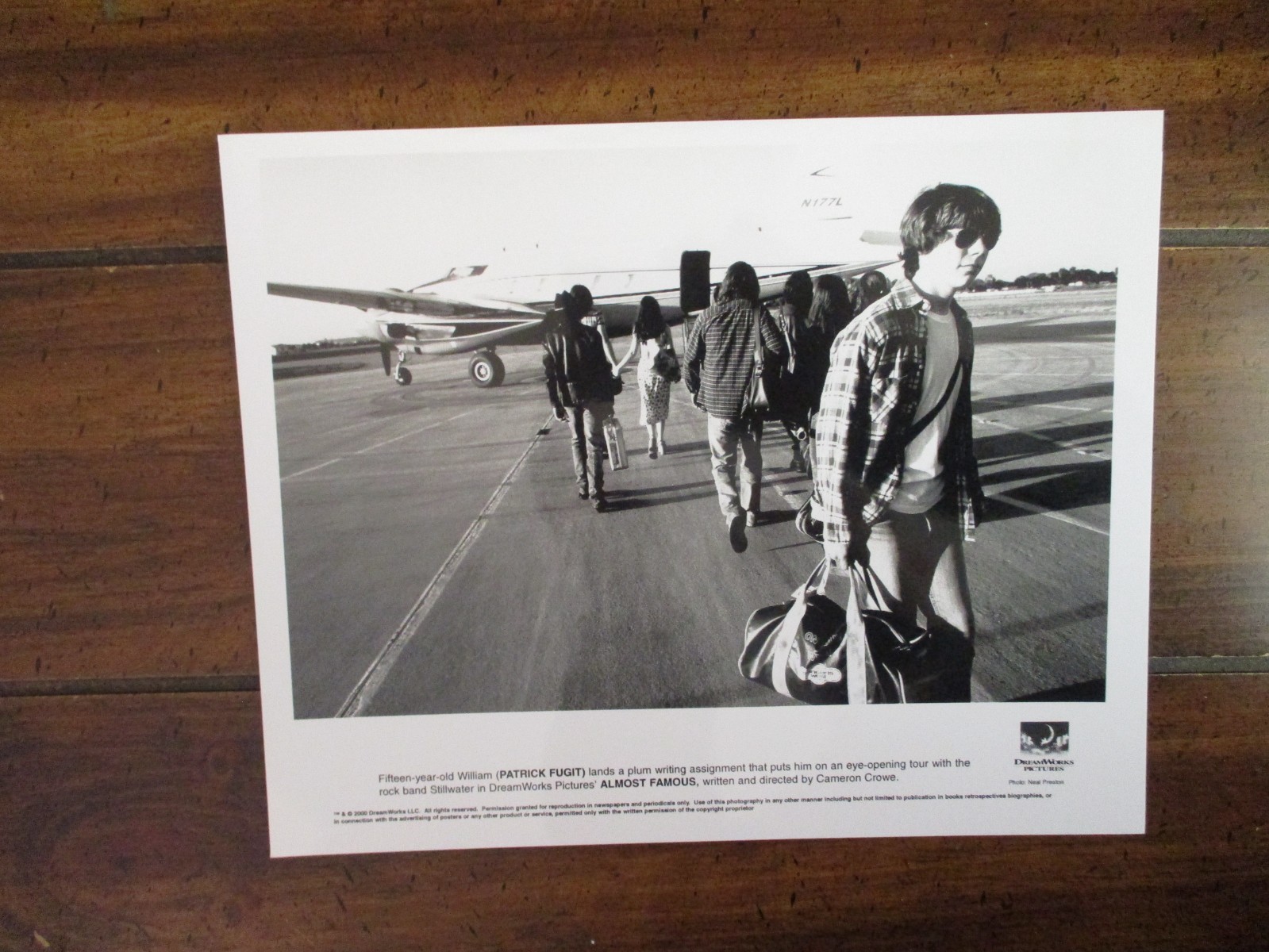 Patrick Fugit(“ALMOST FAMOUS”) 2000 10 x 8 Glossy Black and White Press Photo