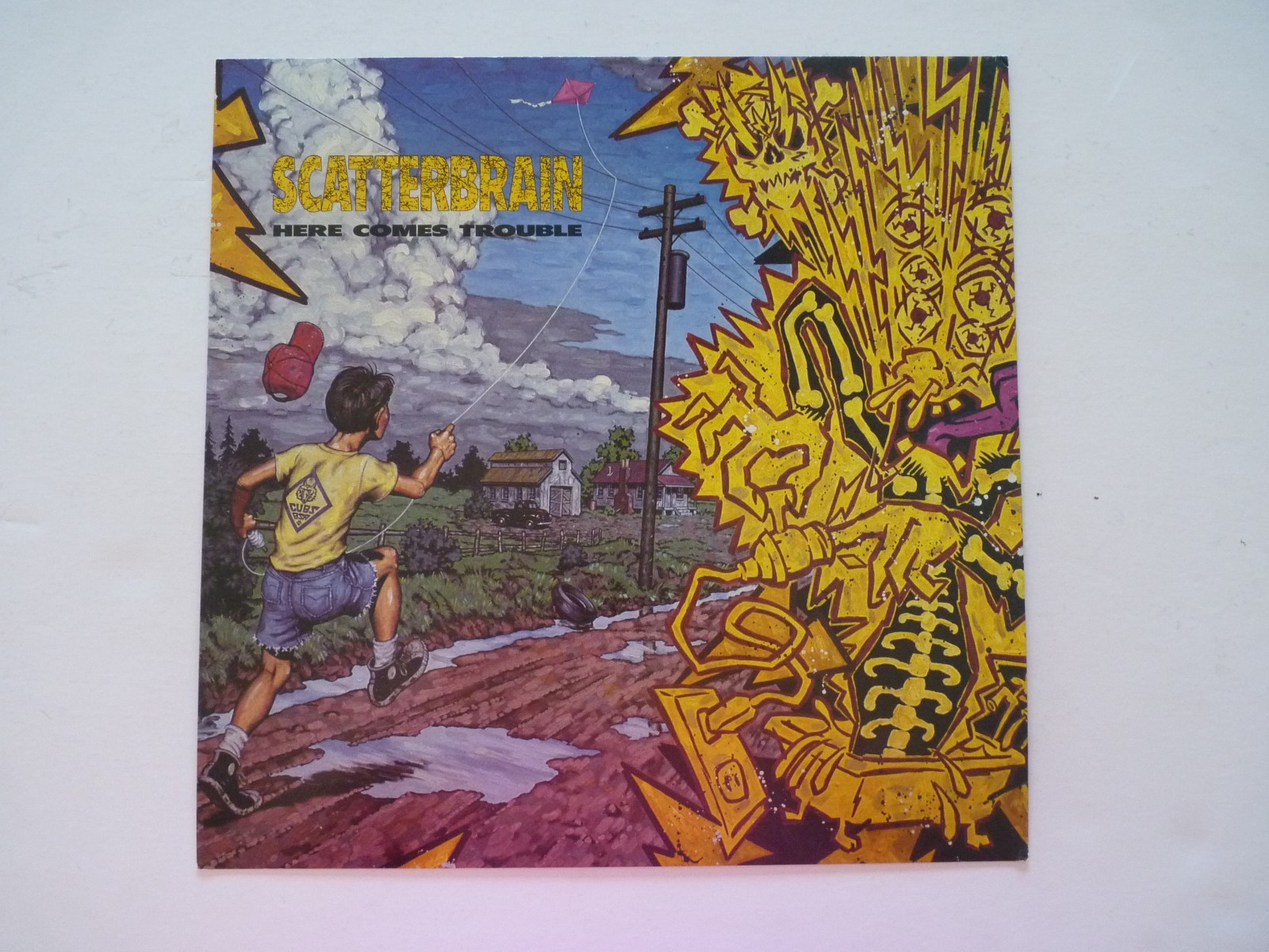 Scatterbrain Here Comes Trouble LP Record Photo Flat 12×12 Poster