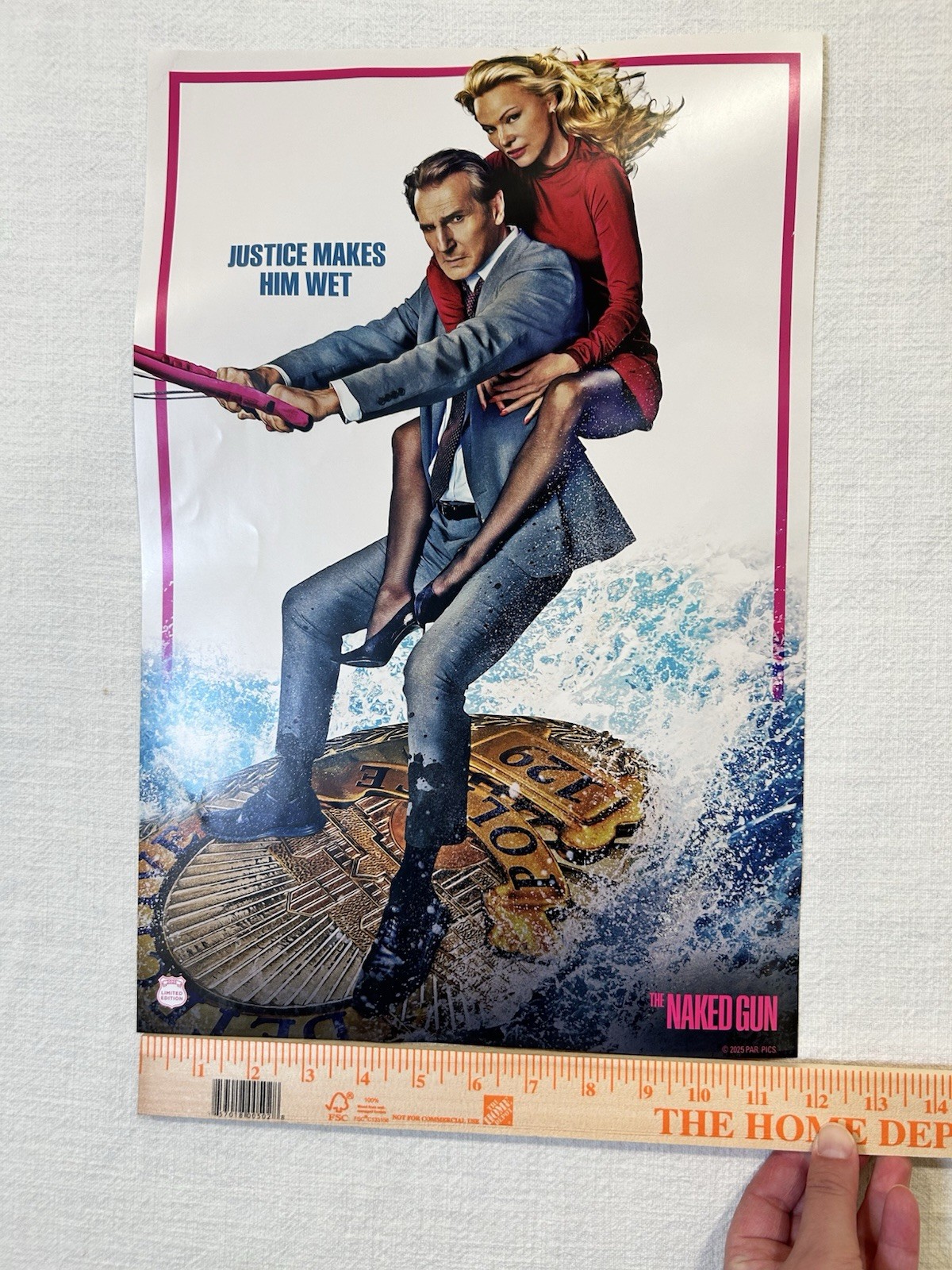 The Naked Gun 2025 Limited Edition Movie Poster 17.75in x 11.75in Promo