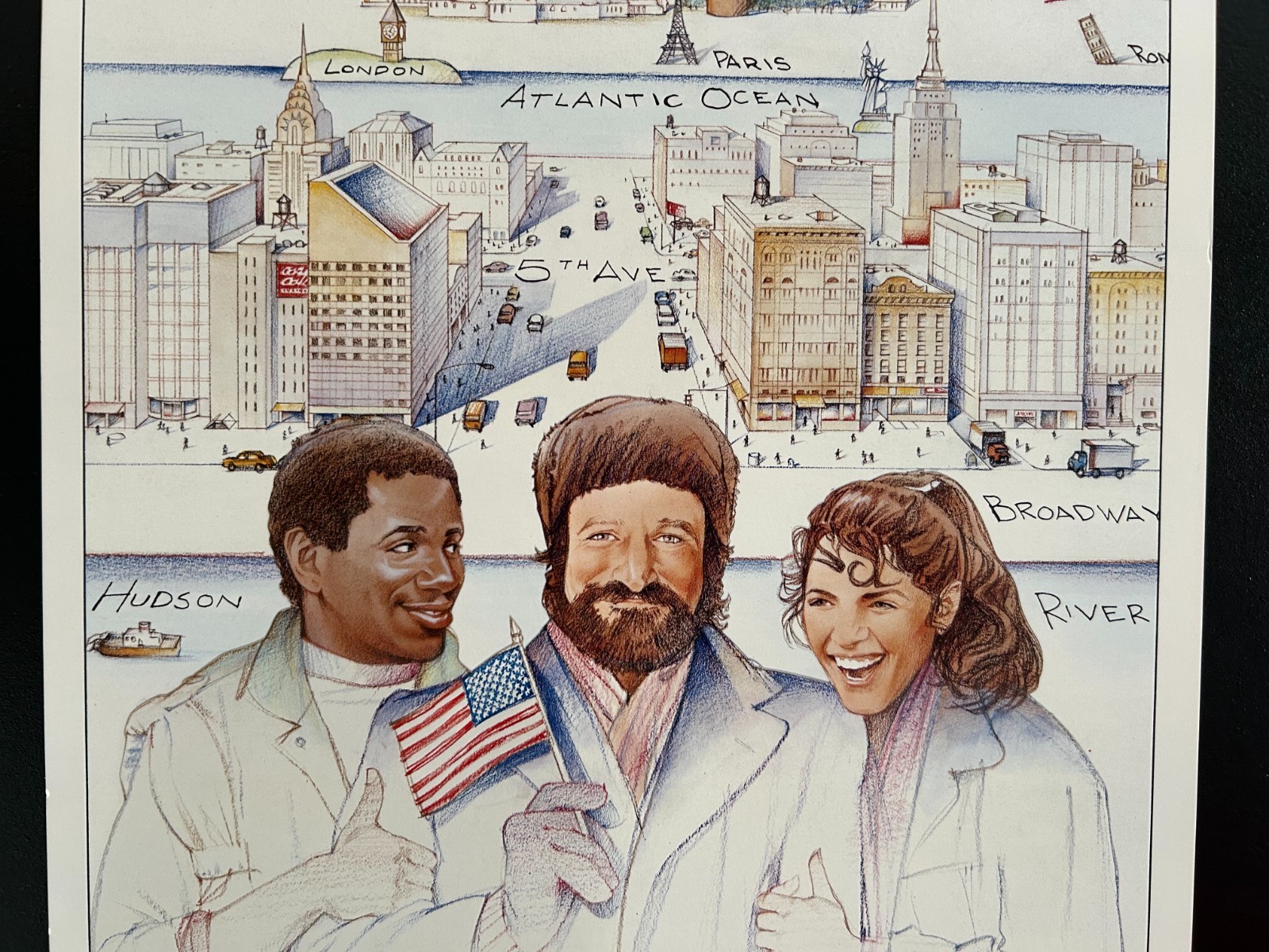 original 1984 MOSCOW ON THE HUDSON Movie Poster 14×36 – ROBIN WILLIAMS