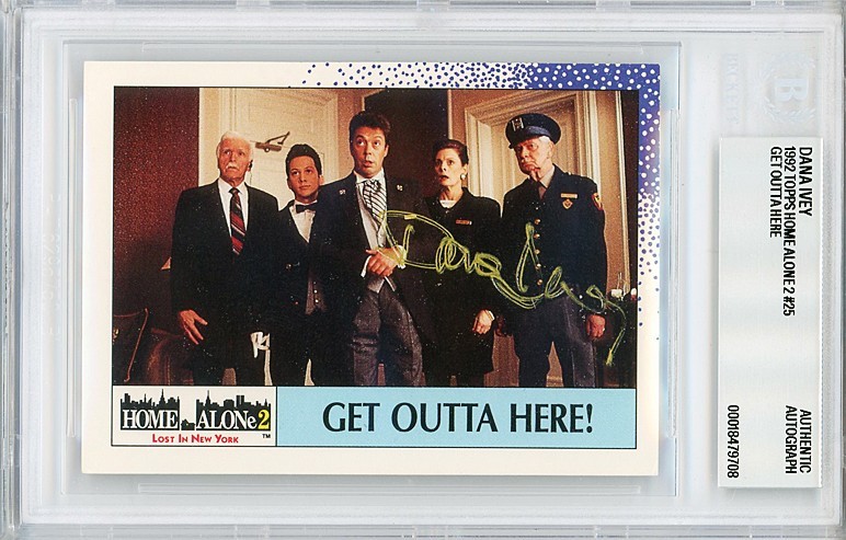 1992 -HOME ALONE 2- DANA IVEY BECKETT Signed/Autograph/Auto Topps Movie Card