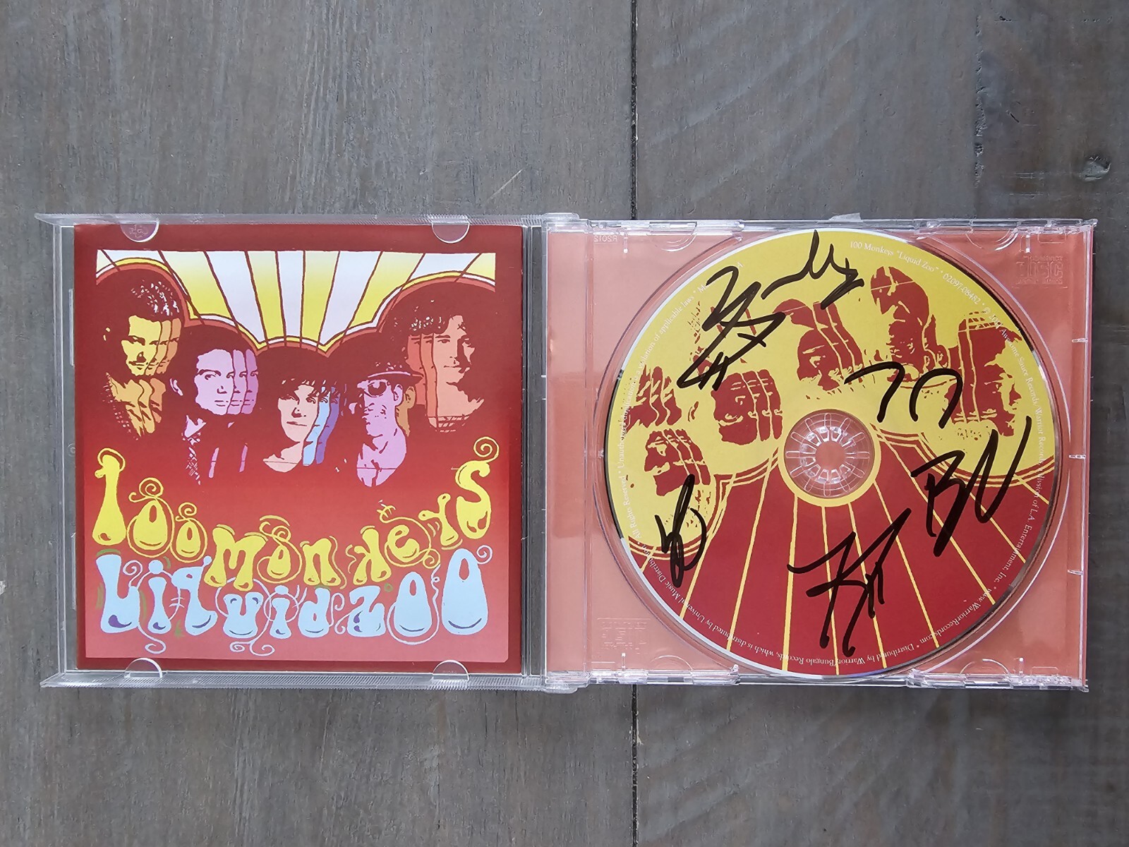 Autographed 100 Monkeys Funk Rock Band CD JACKSON RATHBONE