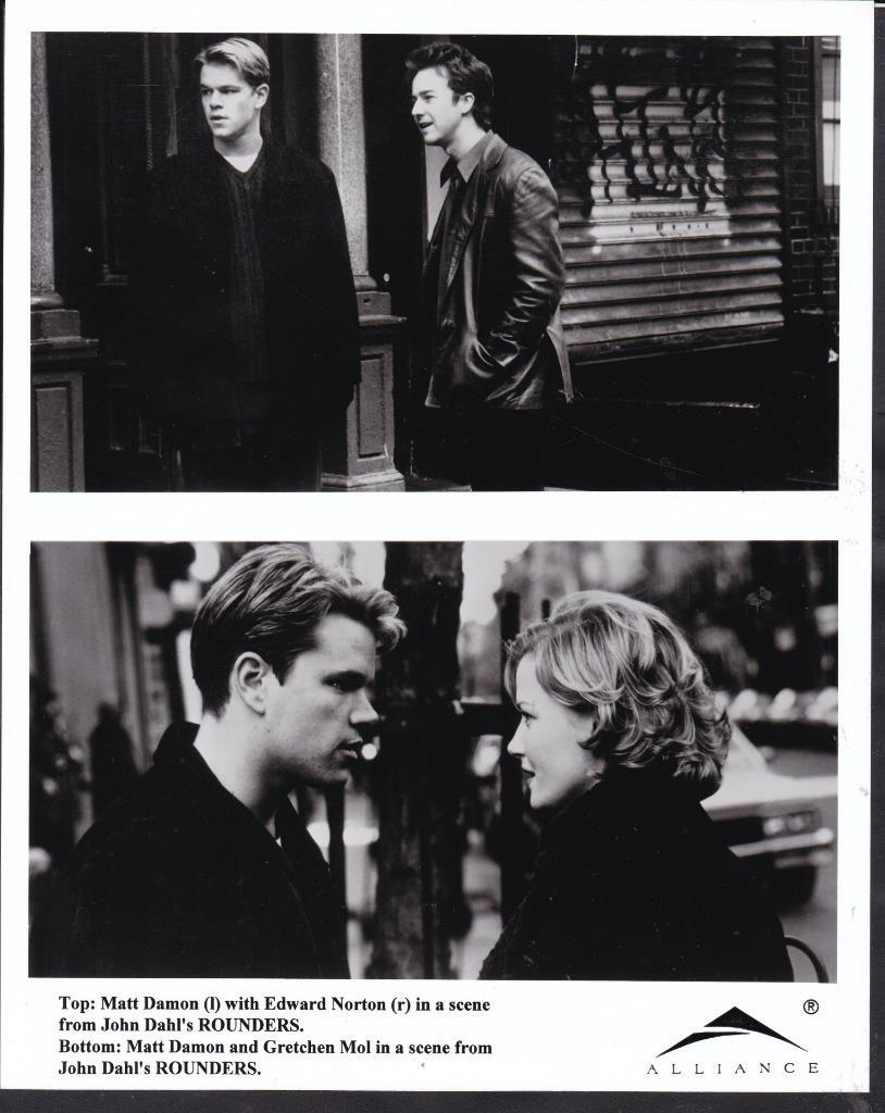 Matt Damon Edward Norton Gretchen Mol in Rounders 1998 movie photo 49130