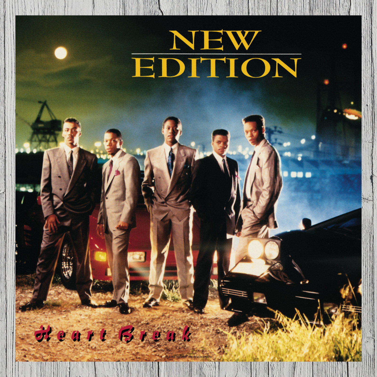 New Edition Heart Break Album Cover Metal Sign Poster