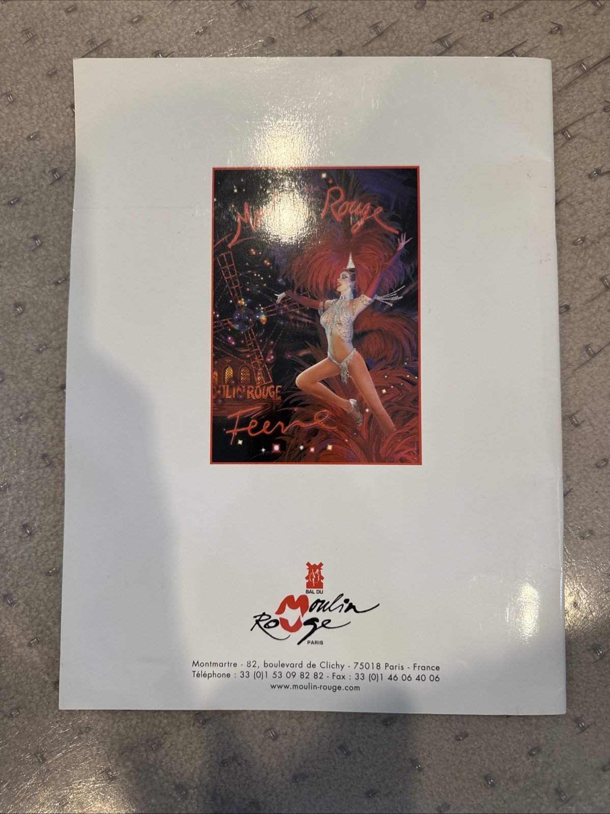 Bal du Moulin Rouge Souvenir Program (Paris France) In French And English 2005
