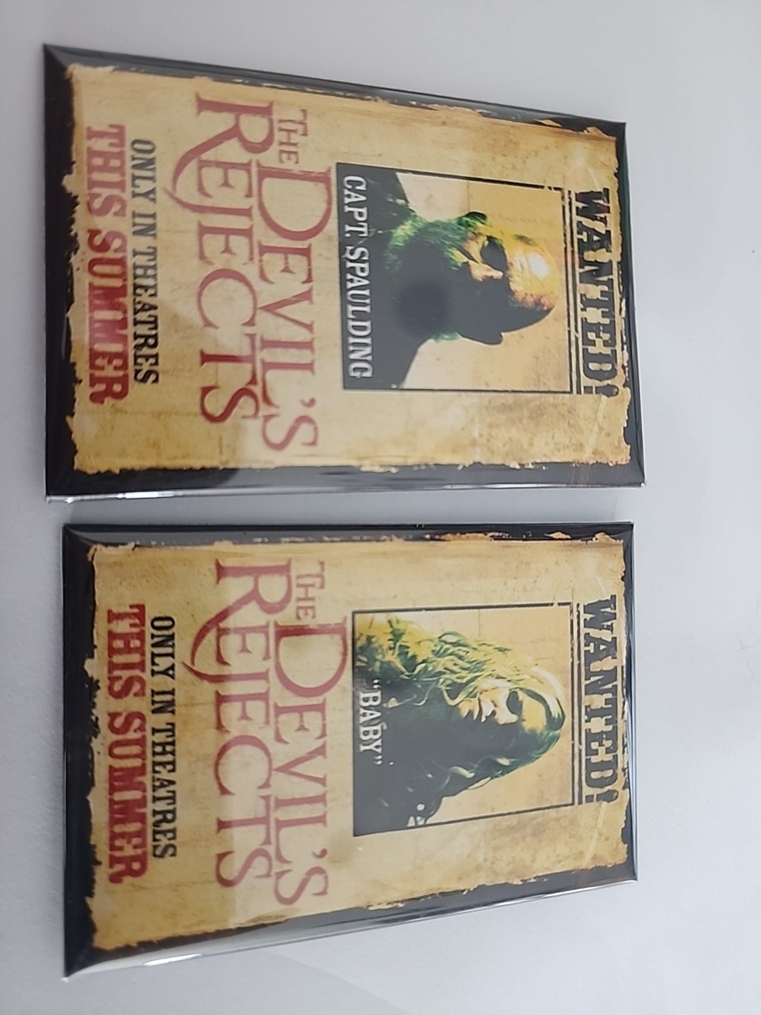 2005 THE DEVIL’S REJECTS Movie Promo Pins (3) Rob Zombie Horror & Patch (1)