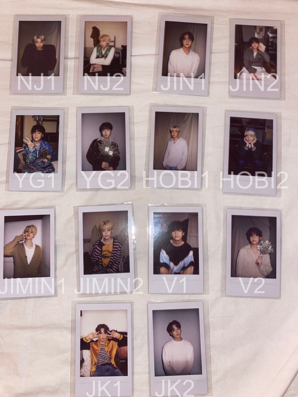 BTS DECO KIT Official Polaroids