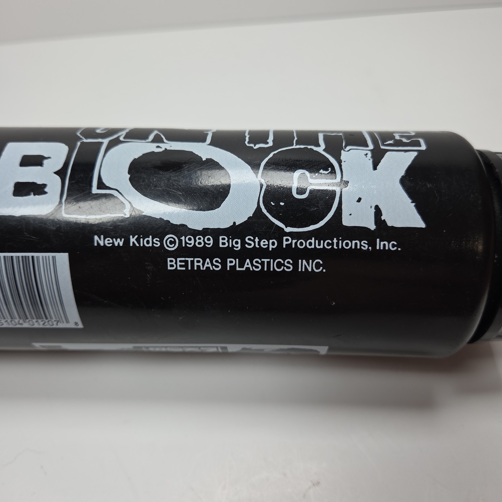 1989 New Kids on the Block Black Tour Water Bottle Vintage NKOTB