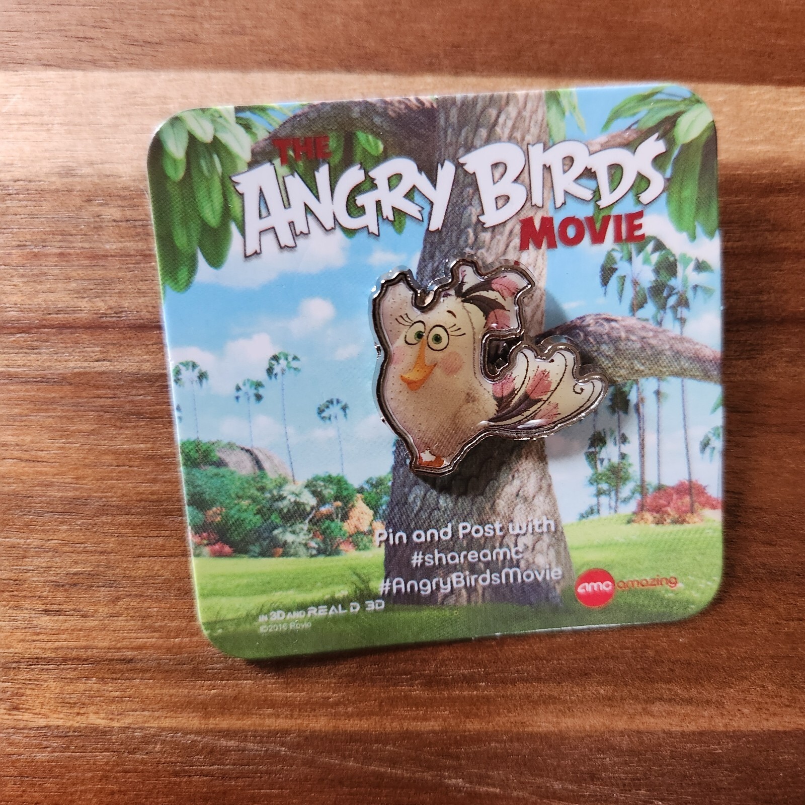 Matilda The Angry Birds Movie Pinback AMC Collectable Jewelry