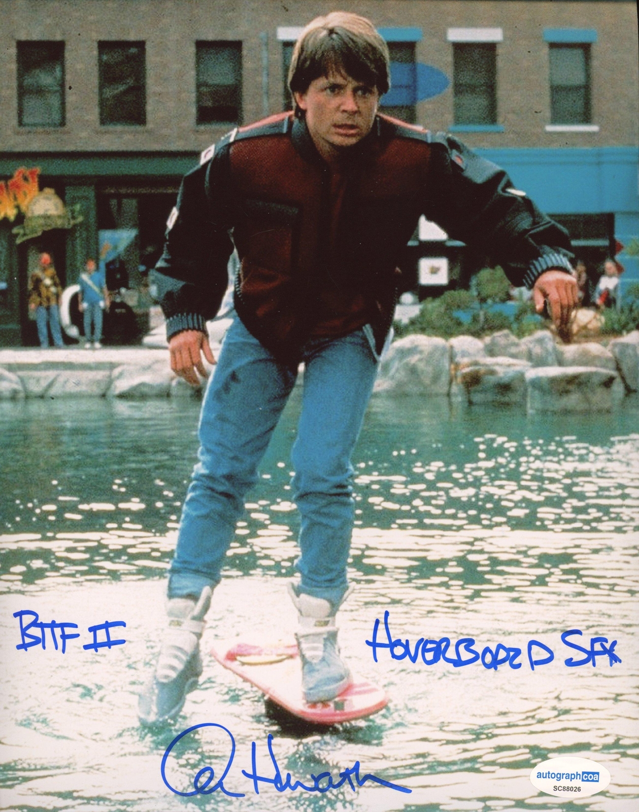 Alan Howarth “Back to the Future Part II” Hoverboard SFX Signed 8×10 Photo B
