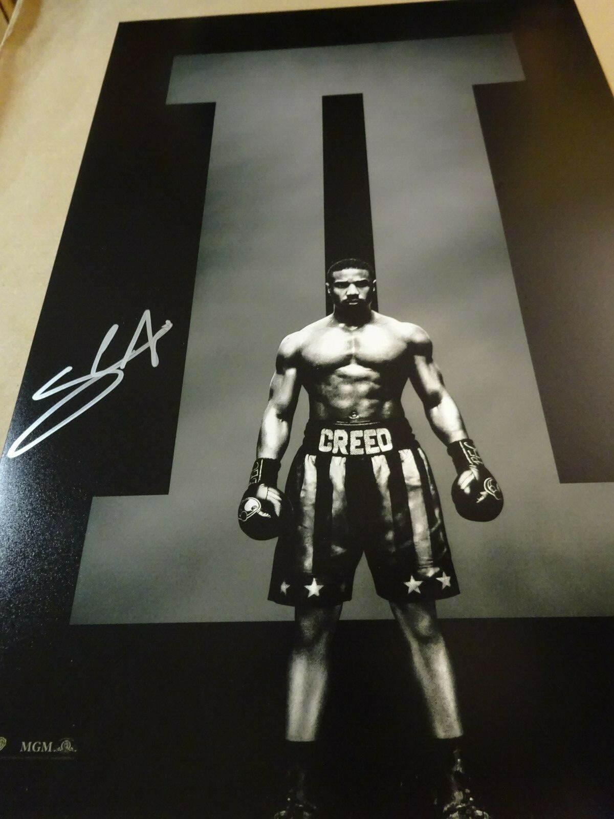 Signed STEVEN CAPLE JR. Autographed CREED II 12″x18″ Photo BECKETT BAS COA