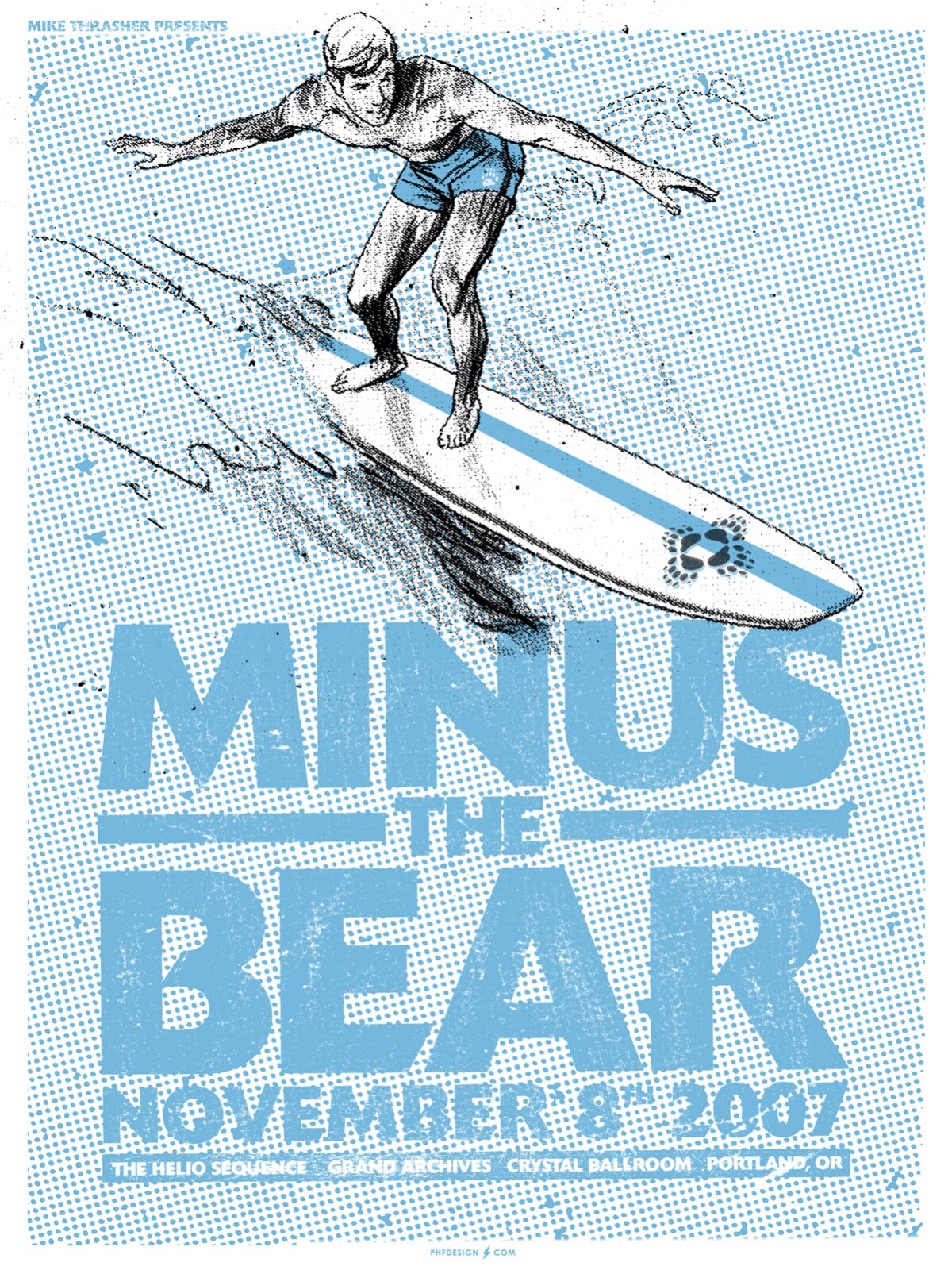 Minus The Bear November 2007 Limited Edition Gig Poster